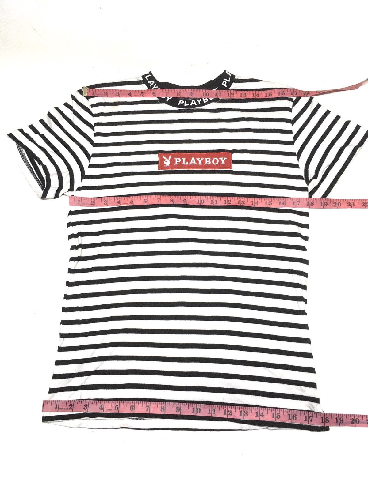 Playboy × Vintage Hot item🔥Vintage playboy prison JAIL stripe box logo Size US S / EU 44-46 / 1 - 2 Thumbnail