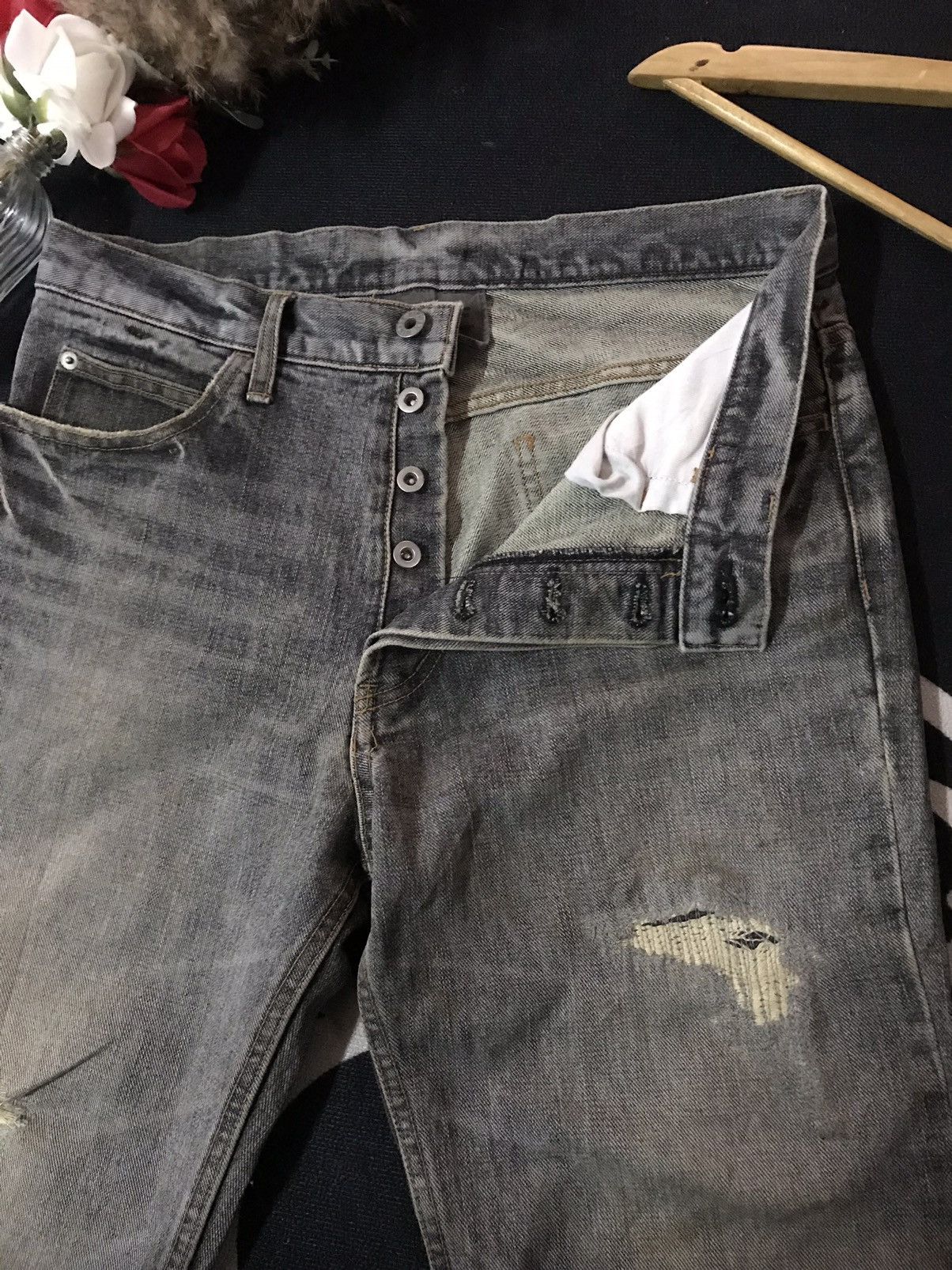 RIPVANWINKLE FLARE 🔥RIP VAN WINKLE DISTRESSED DENIM Size US 30 / EU 46 - 3 Thumbnail