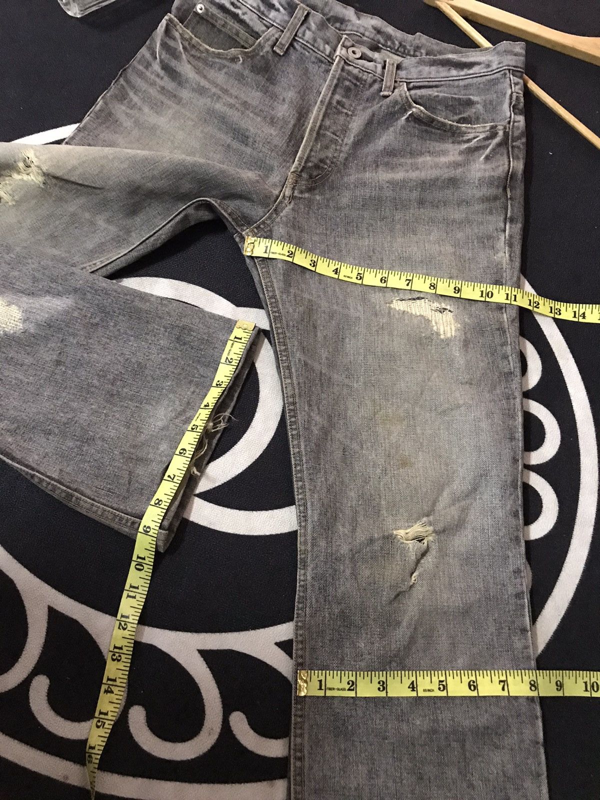 RIPVANWINKLE FLARE 🔥RIP VAN WINKLE DISTRESSED DENIM Size US 30 / EU 46 - 14 Thumbnail