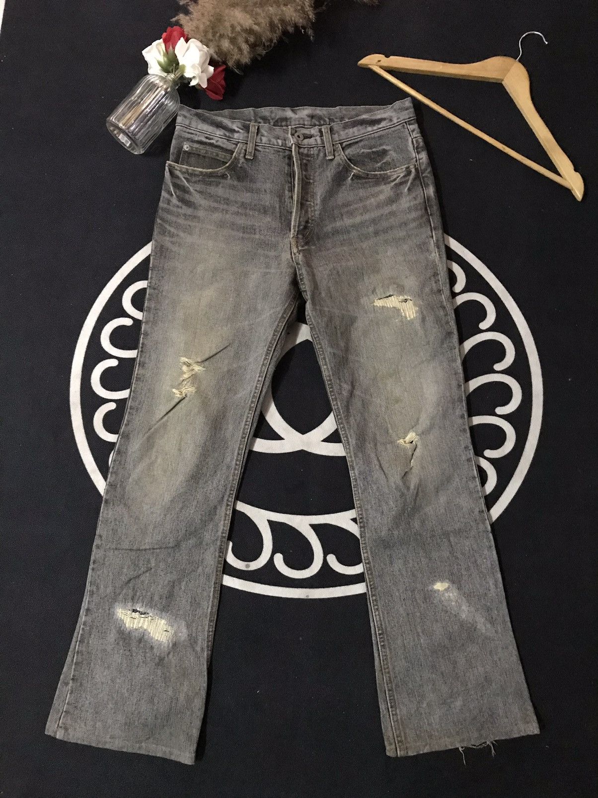 RIPVANWINKLE FLARE 🔥RIP VAN WINKLE DISTRESSED DENIM Size US 30 / EU 46 - 1 Thumbnail