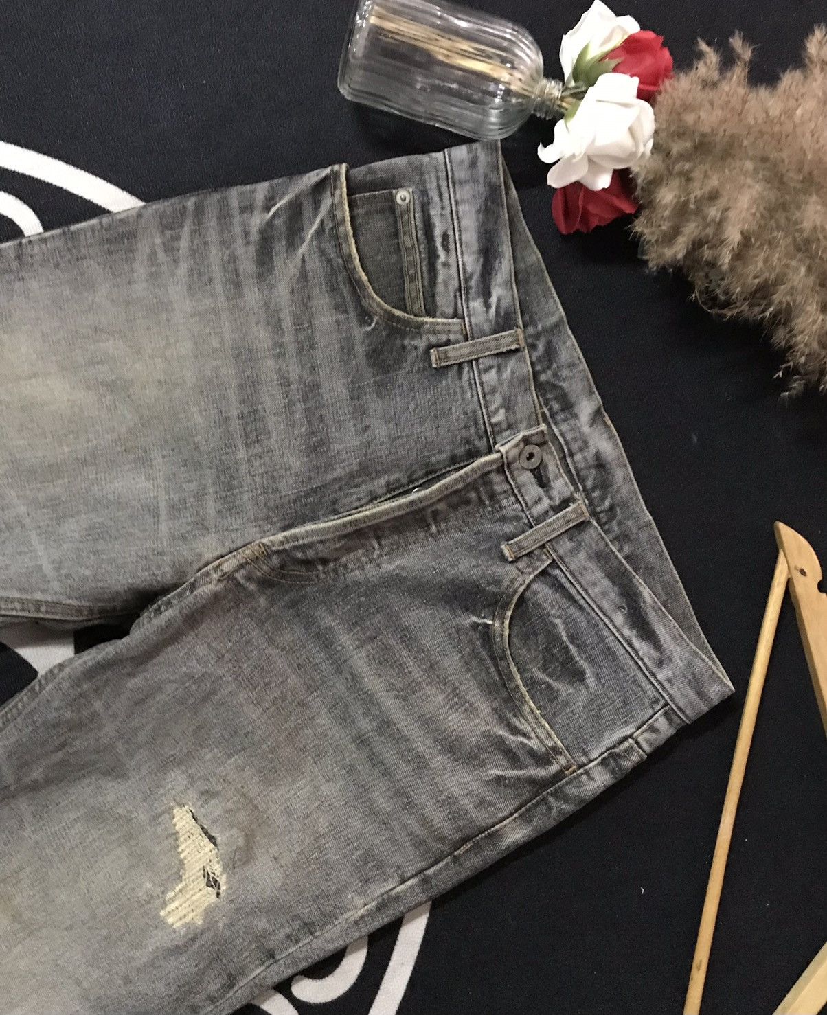 RIPVANWINKLE FLARE 🔥RIP VAN WINKLE DISTRESSED DENIM Size US 30 / EU 46 - 2 Thumbnail