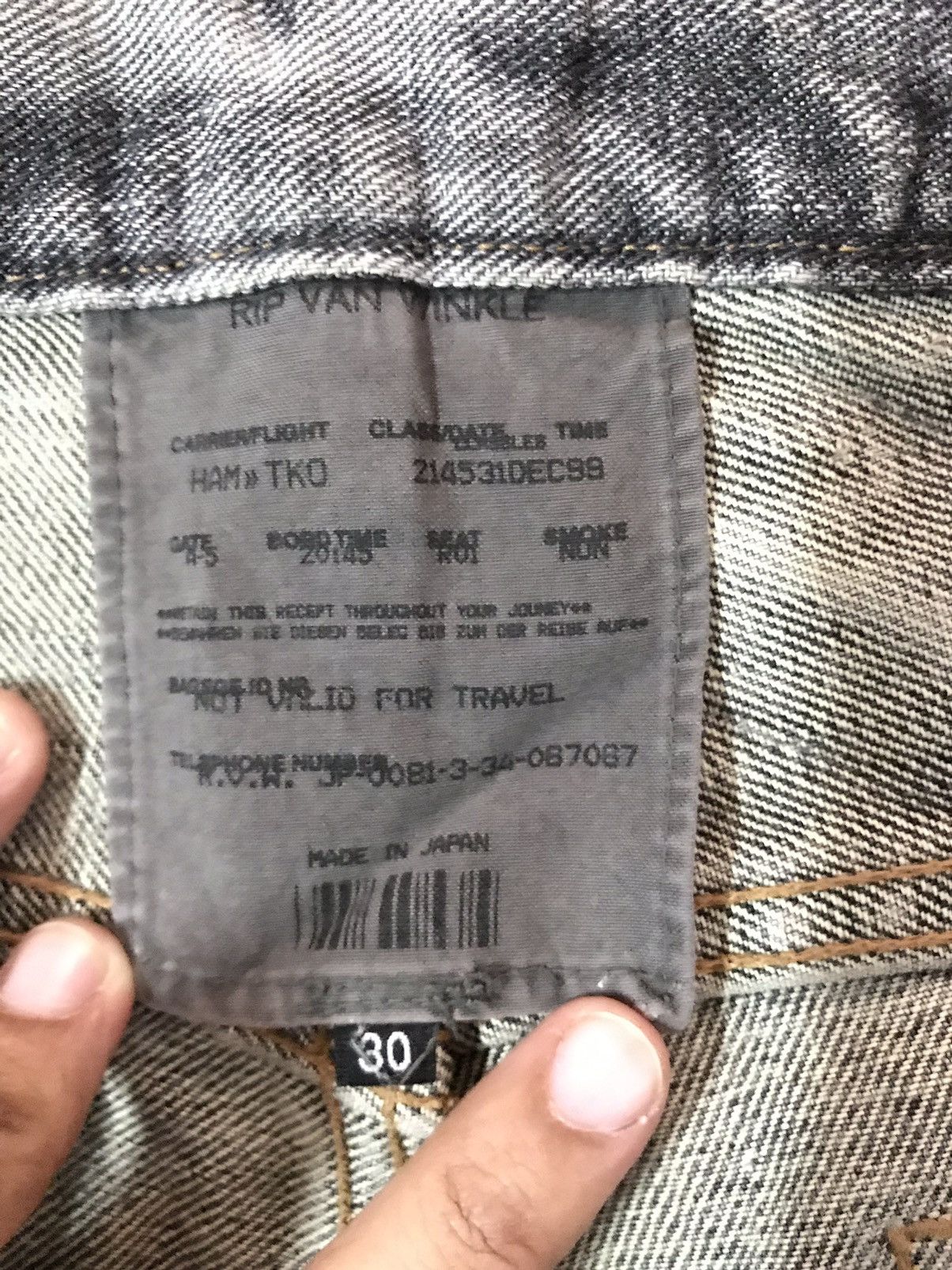 RIPVANWINKLE FLARE 🔥RIP VAN WINKLE DISTRESSED DENIM Size US 30 / EU 46 - 4 Thumbnail