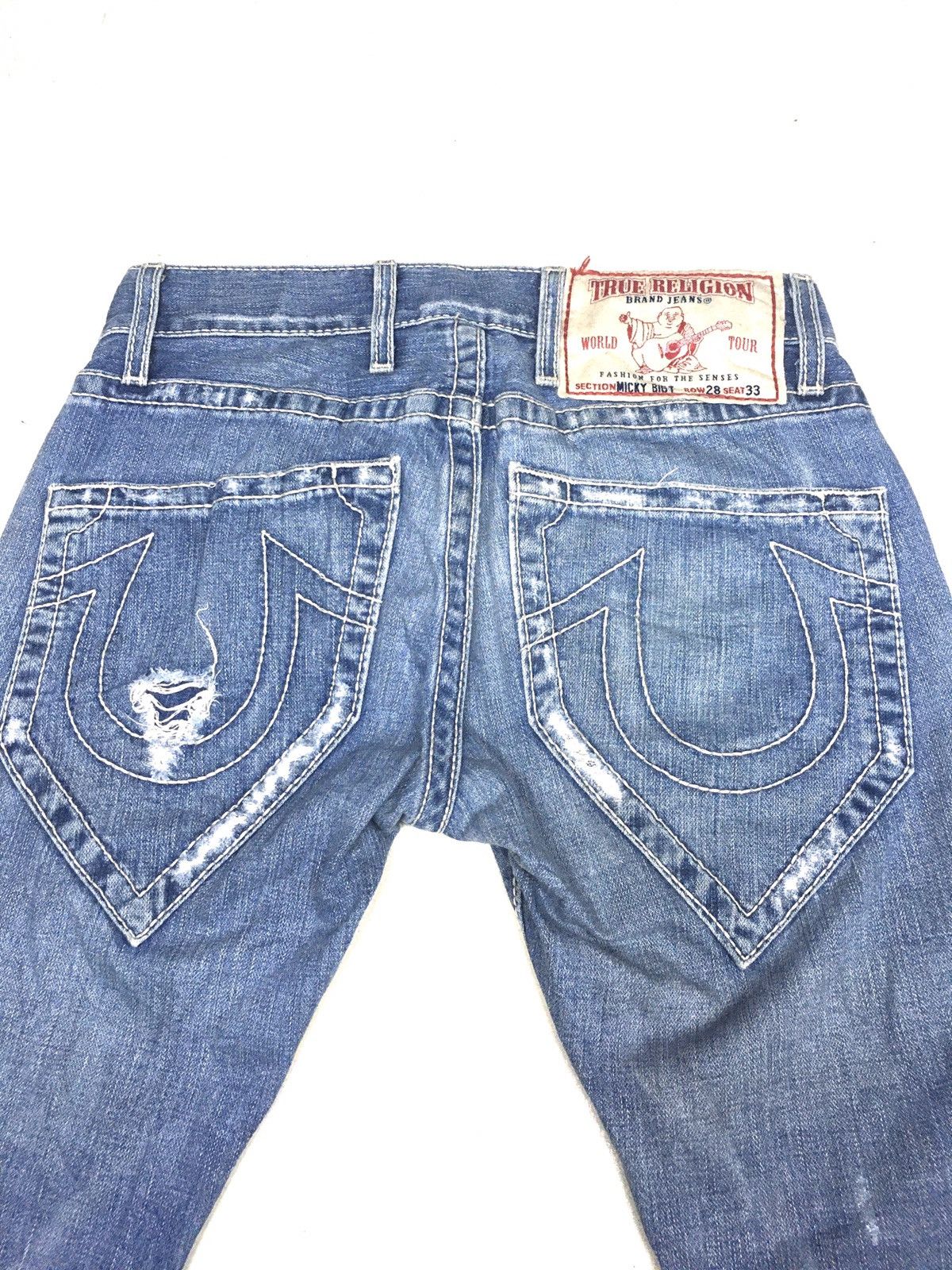 True Religion × Vintage VINTAGE True religion Micky bigt distressed denim usa Size US 29 - 7 Thumbnail