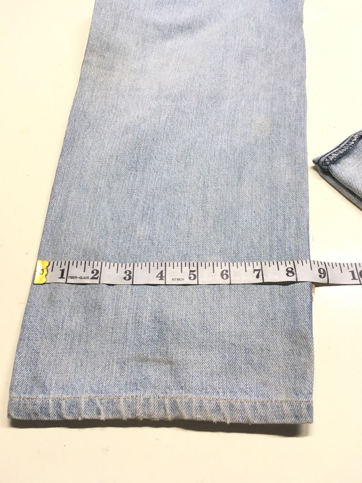 Levi's × Vintage Vintage 90s Levi’s grey tag blue wash distresed riped denim Size US 28 / EU 44 - 10 Thumbnail