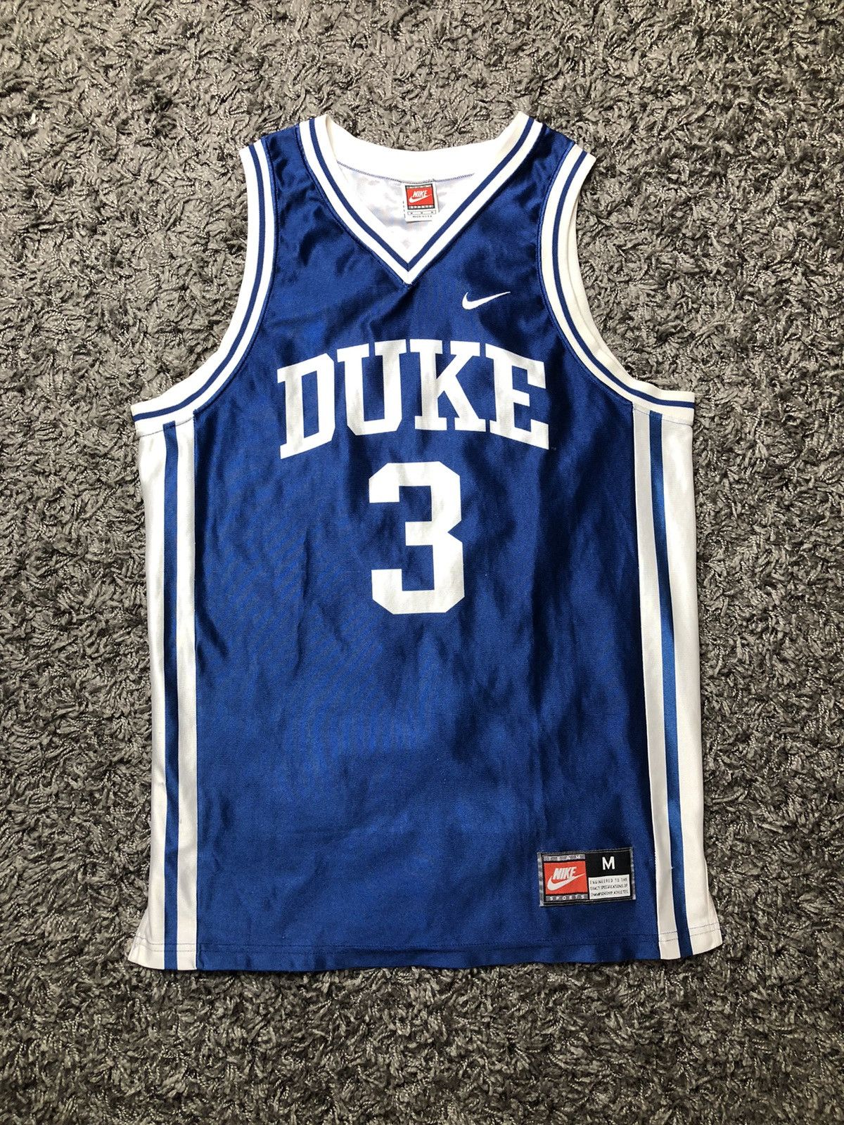 Nike Nike Vintage Made in USA NBA Basketball Blue Devils Jersey Size US L / EU 52-54 / 3 - 3 Thumbnail