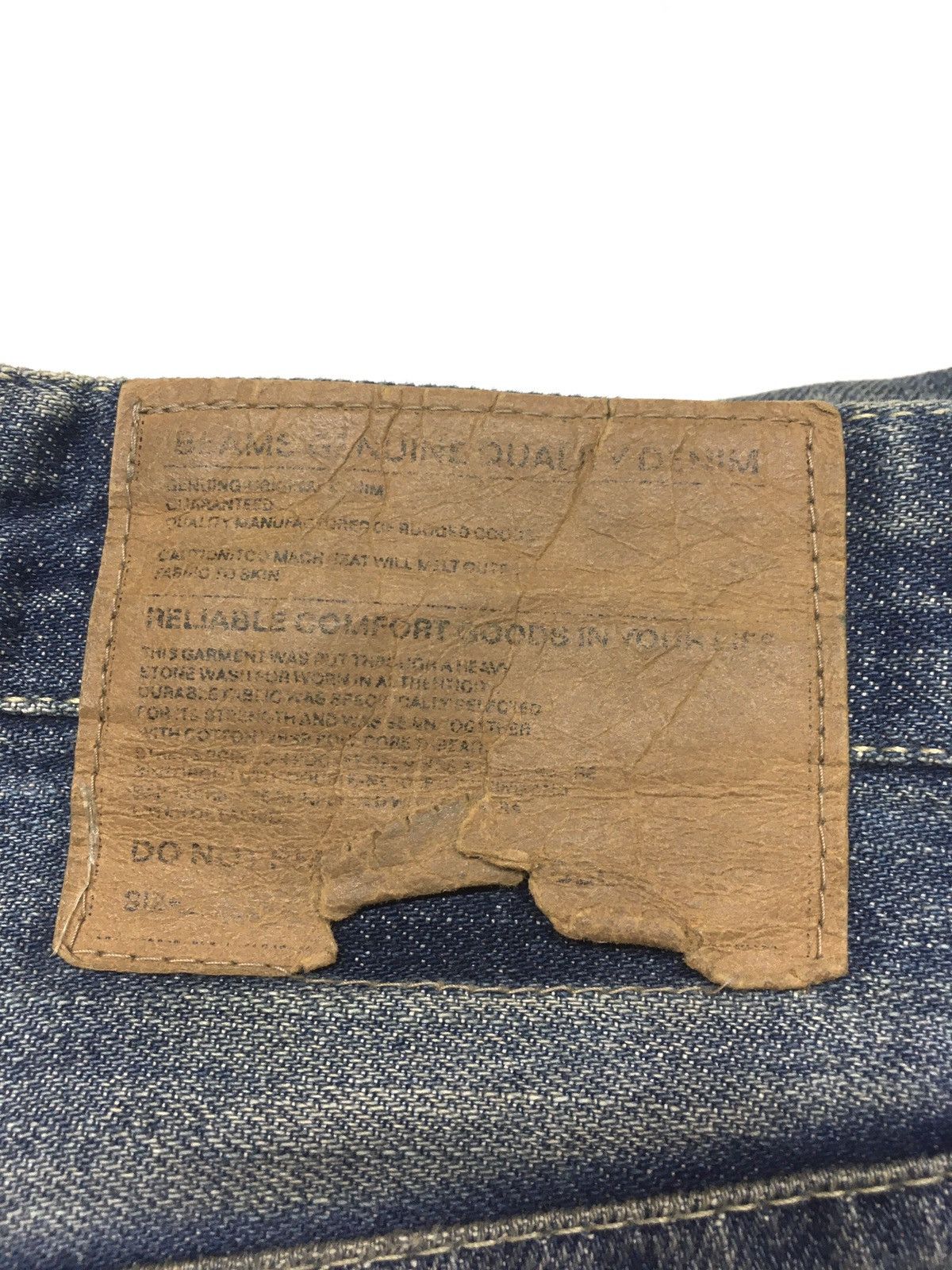 Beams Plus × Japanese Brand Vintage beams rusty blue wash distressed denim japan Size US 31 - 15 Thumbnail