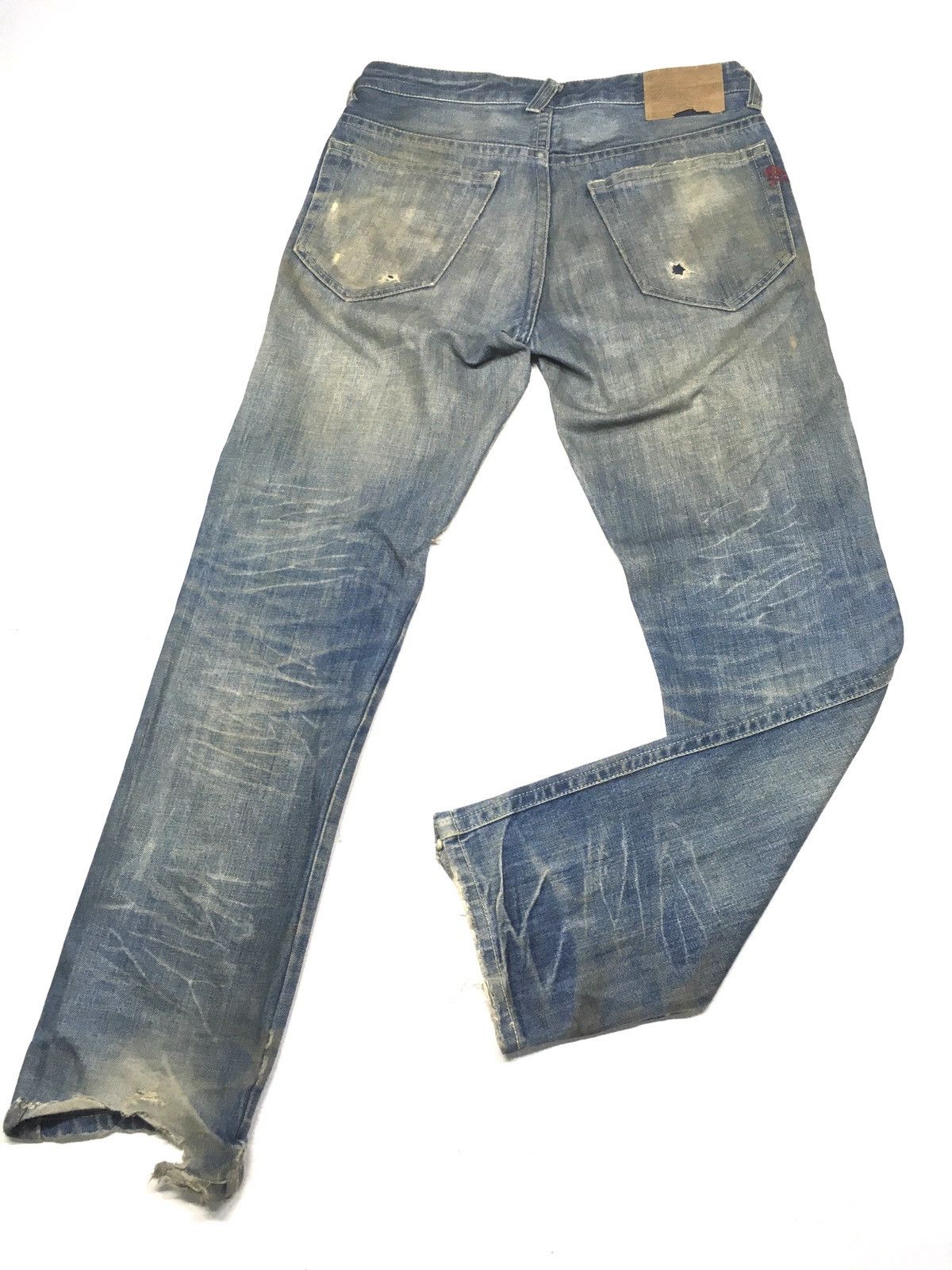 Beams Plus × Japanese Brand Vintage beams rusty blue wash distressed denim japan Size US 31 - 9 Thumbnail