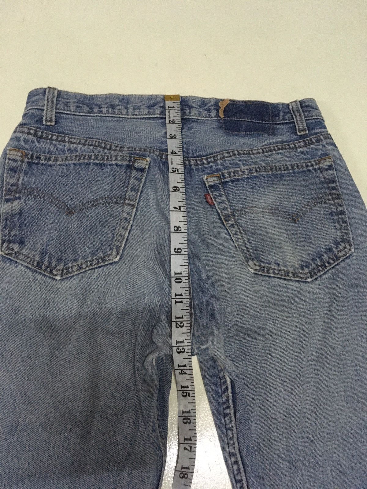 Levi's Vintage Clothing × Vintage Truly Vintage 70s Levi’s 501 blue wash distressed denim Size US 31 - 5 Thumbnail