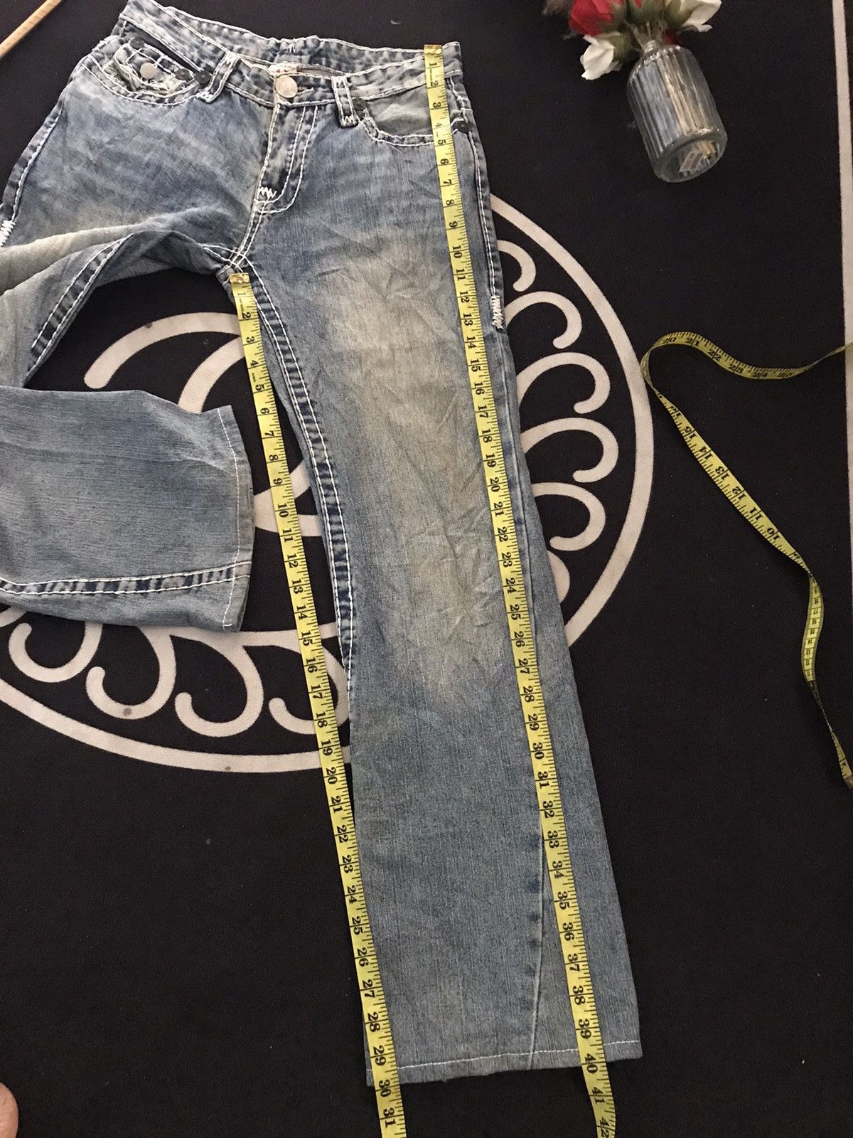 True Religion × Vintage VINTAGE TRUE RELIGION JOEY BLUE WASH DISTRESSED DENIM Size US 30 / EU 46 - 16 Thumbnail