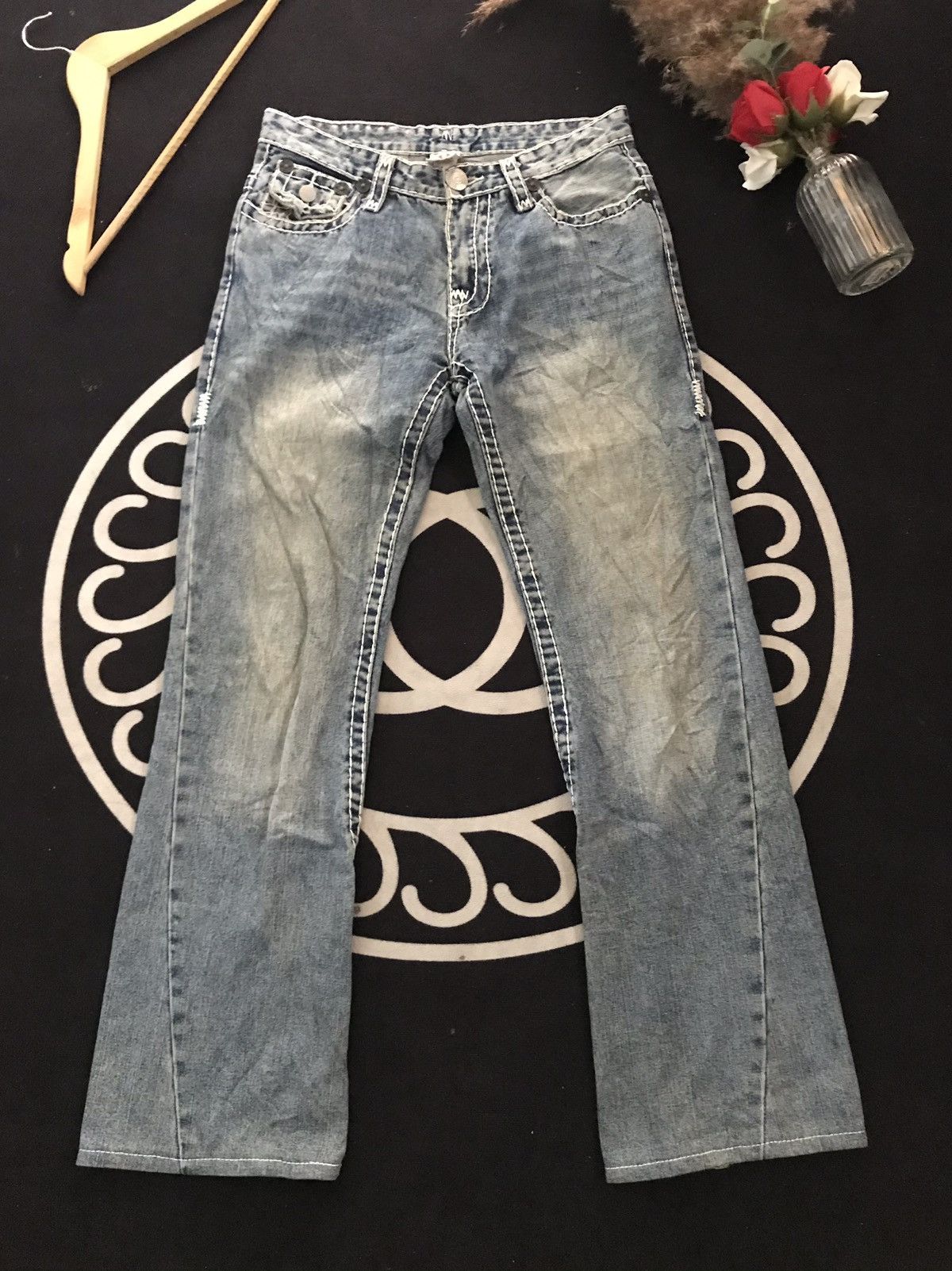True Religion × Vintage VINTAGE TRUE RELIGION JOEY BLUE WASH DISTRESSED DENIM Size US 30 / EU 46 - 8 Thumbnail