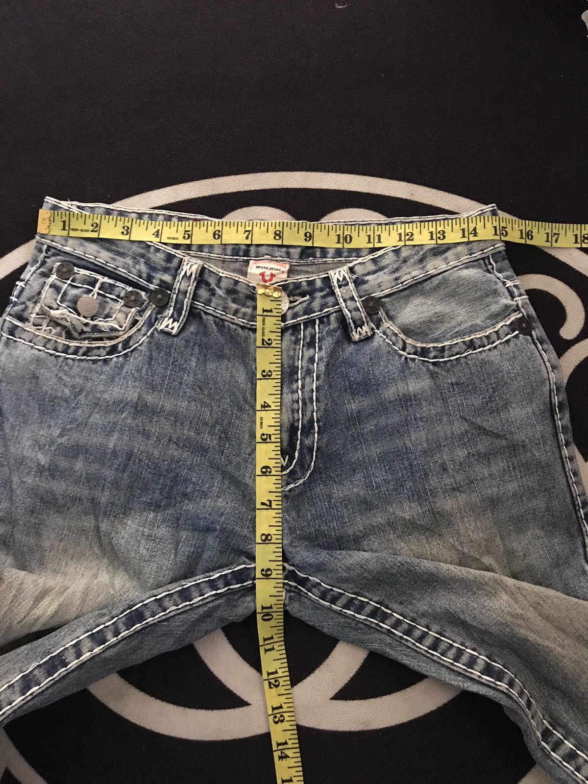 True Religion × Vintage VINTAGE TRUE RELIGION JOEY BLUE WASH DISTRESSED DENIM Size US 30 / EU 46 - 14 Thumbnail