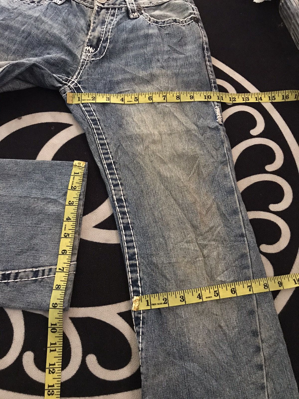 True Religion × Vintage VINTAGE TRUE RELIGION JOEY BLUE WASH DISTRESSED DENIM Size US 30 / EU 46 - 15 Thumbnail