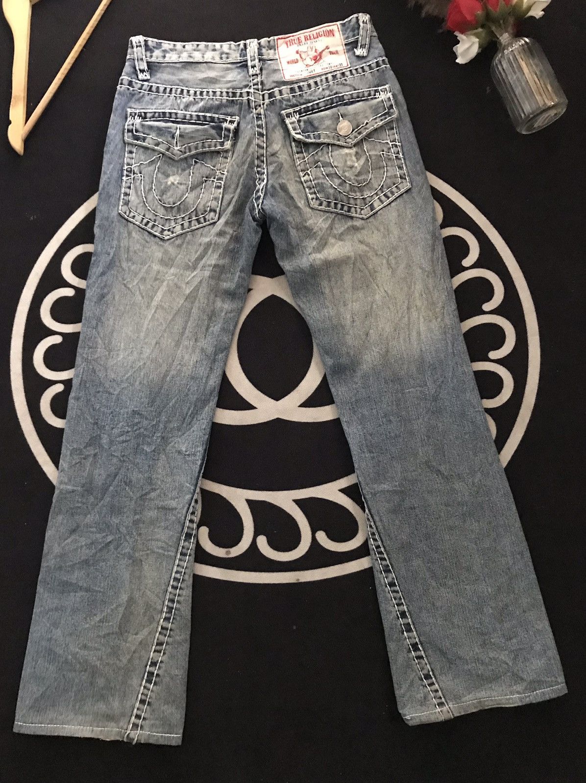 True Religion × Vintage VINTAGE TRUE RELIGION JOEY BLUE WASH DISTRESSED DENIM Size US 30 / EU 46 - 3 Thumbnail