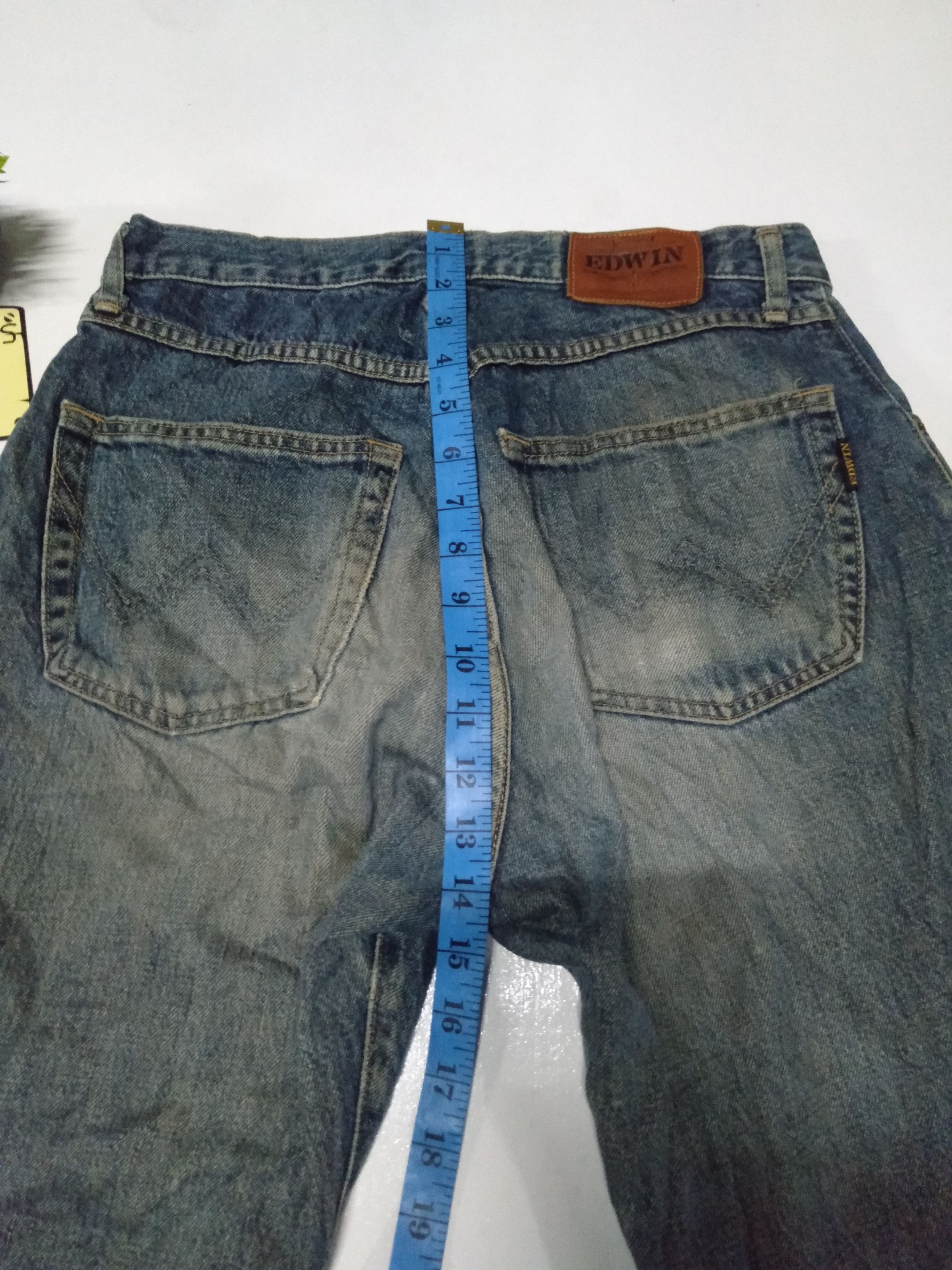 Edwin × Vintage vintage Edwin blue wash distressed denim Size US 29 - 4 Thumbnail