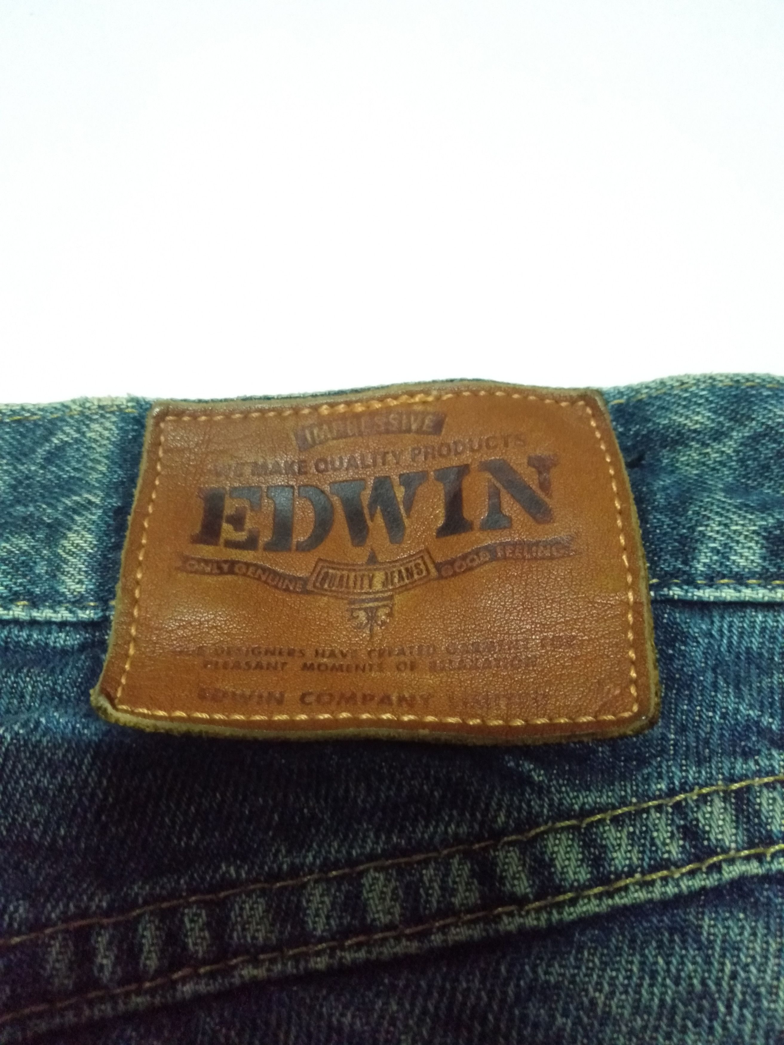 Edwin × Vintage vintage Edwin blue wash distressed denim Size US 29 - 11 Thumbnail