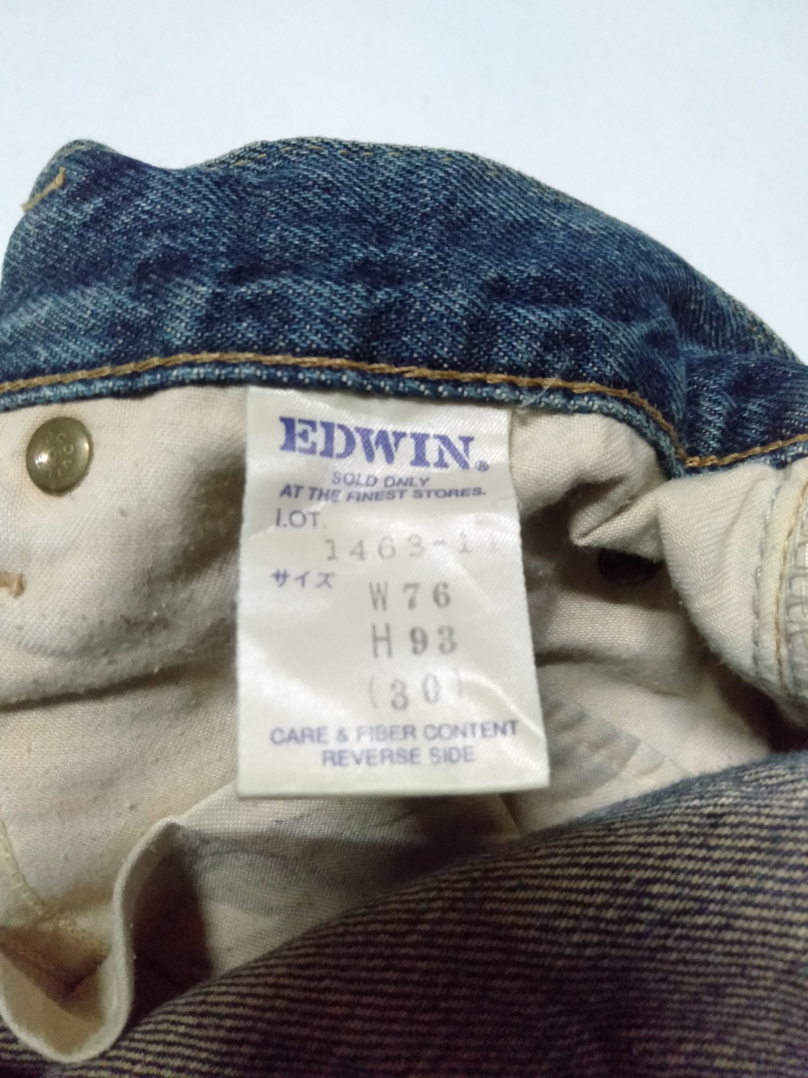 Edwin × Vintage vintage Edwin blue wash distressed denim Size US 29 - 13 Thumbnail