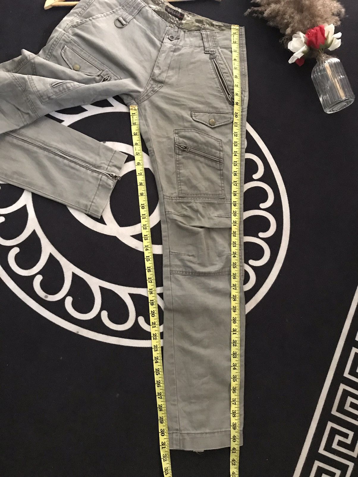 Morgan Homme × Vintage VINTAGE MORGAN HOMME ZIPPER MULTI POCKET CARGO PANTS Size US 30 / EU 46 - 18 Thumbnail