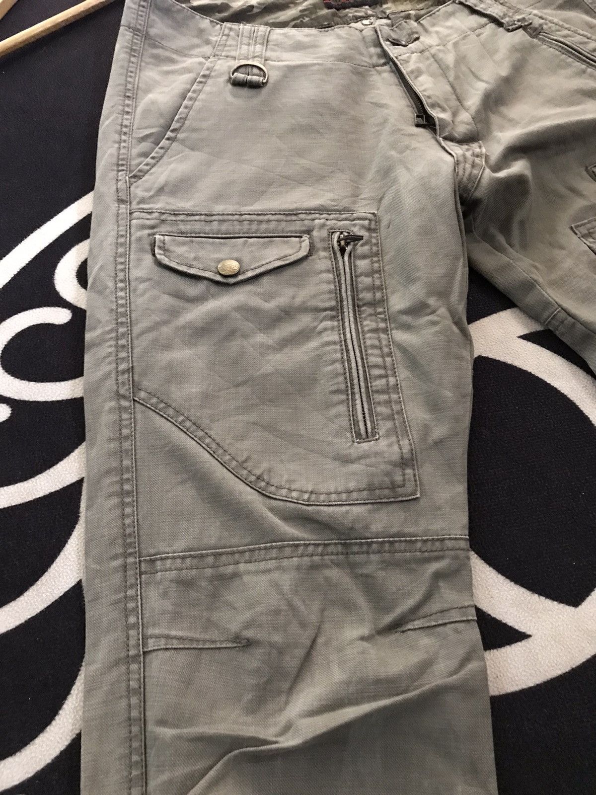 Morgan Homme × Vintage VINTAGE MORGAN HOMME ZIPPER MULTI POCKET CARGO PANTS Size US 30 / EU 46 - 5 Thumbnail