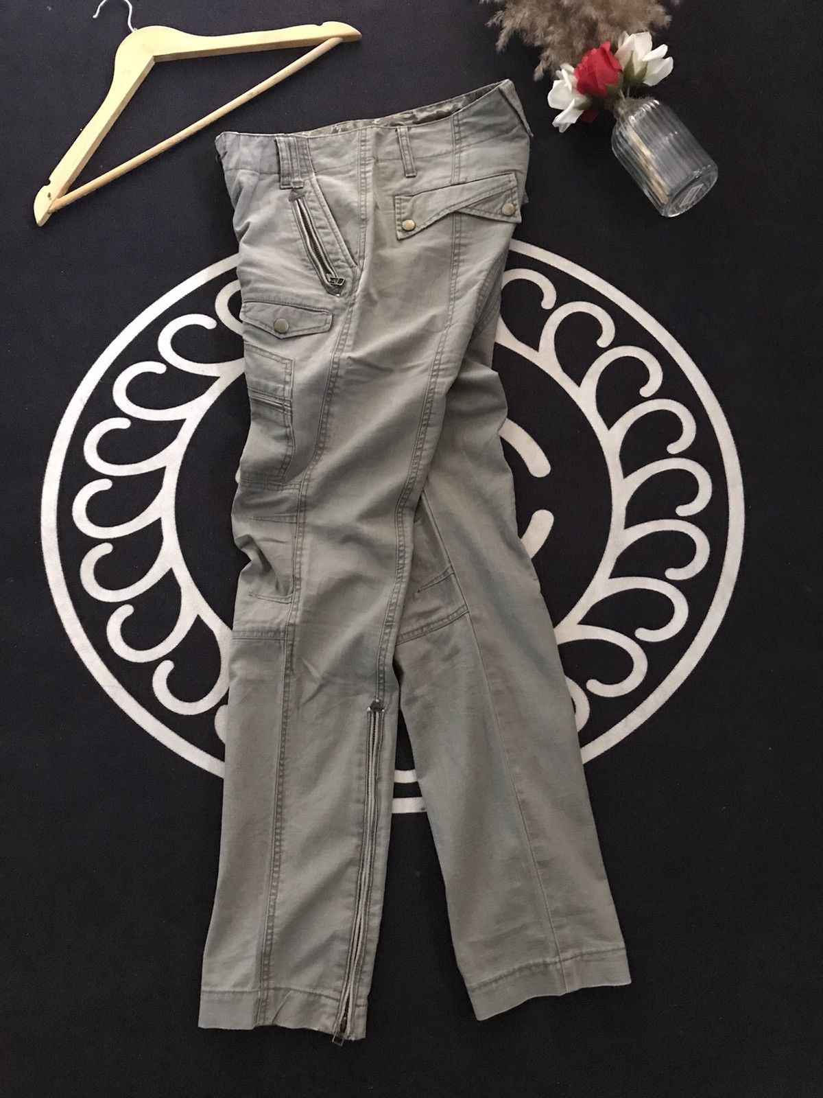 Morgan Homme × Vintage VINTAGE MORGAN HOMME ZIPPER MULTI POCKET CARGO PANTS Size US 30 / EU 46 - 10 Thumbnail