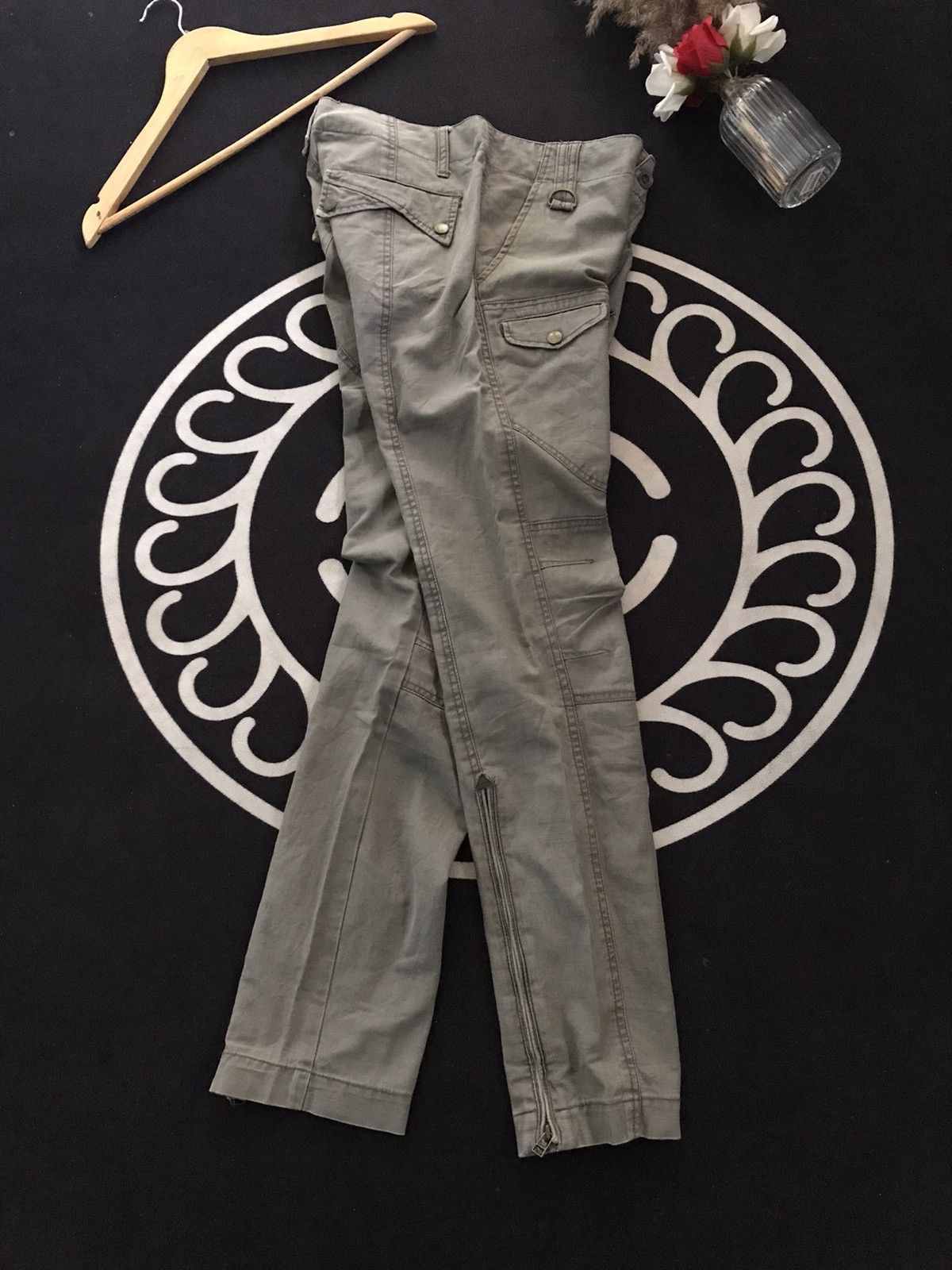 Morgan Homme × Vintage VINTAGE MORGAN HOMME ZIPPER MULTI POCKET CARGO PANTS Size US 30 / EU 46 - 12 Thumbnail