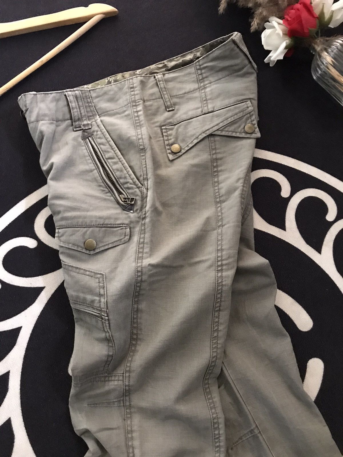 Morgan Homme × Vintage VINTAGE MORGAN HOMME ZIPPER MULTI POCKET CARGO PANTS Size US 30 / EU 46 - 11 Thumbnail