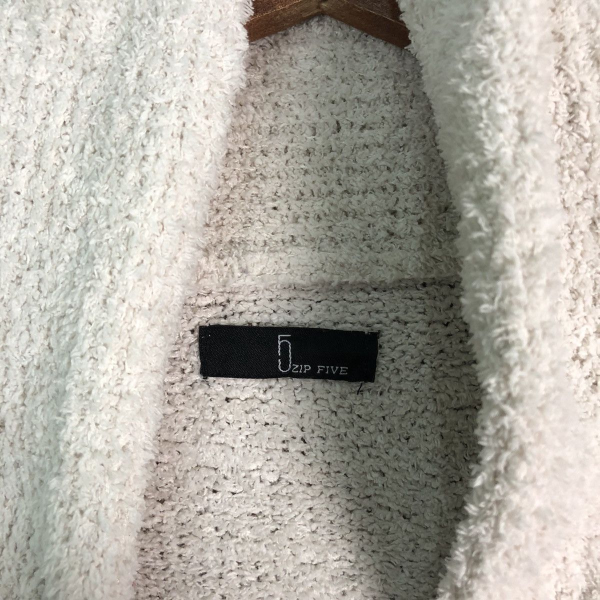 Japanese Brand 5 Zip Five Shag Shaggy Fur knitwear Mohair Cardigan #6526 Size US L / EU 52-54 / 3 - 6 Thumbnail
