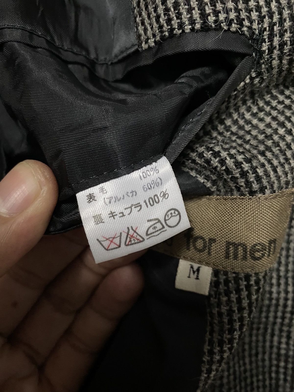 Designer × Y's for Men GK137 Y’s FOR MEN WOOL MEN’S JACKET Size US M / EU 48-50 / 2 - 11 Thumbnail