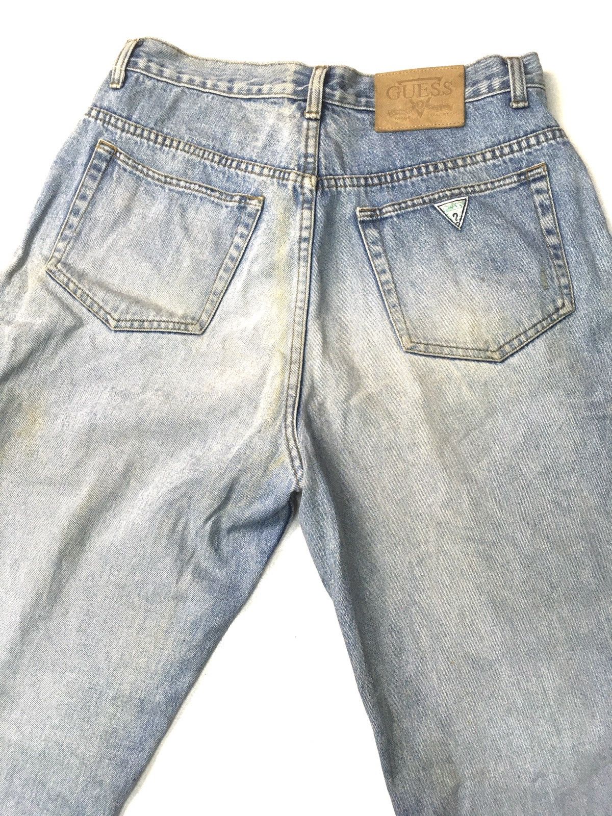 Guess × Vintage Vintage 80s rusty guess jeans distressed blue wash denim Size US 32 / EU 48 - 8 Thumbnail