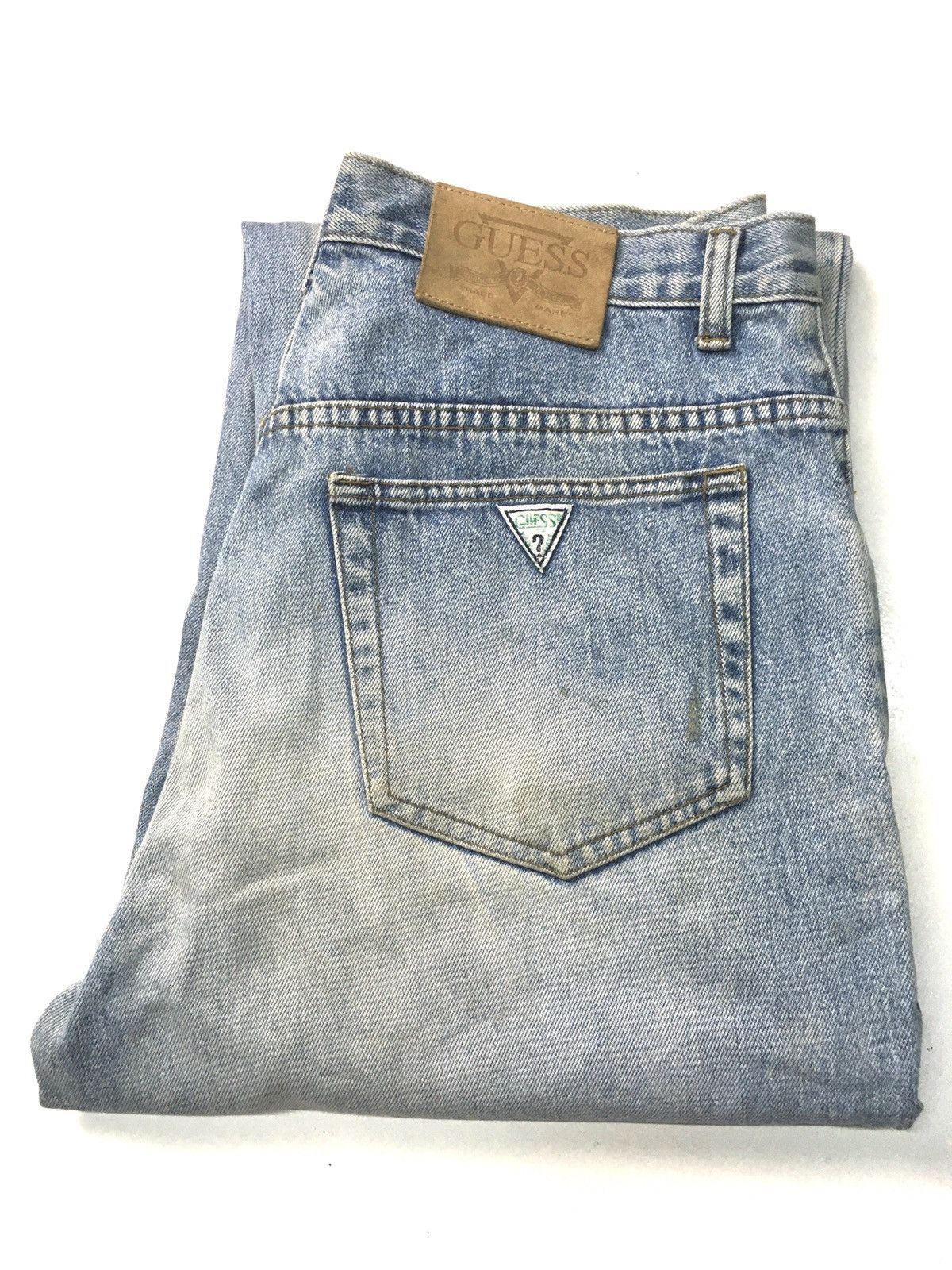 Vintage 80s rusty guess jeans distressed blue wash denim