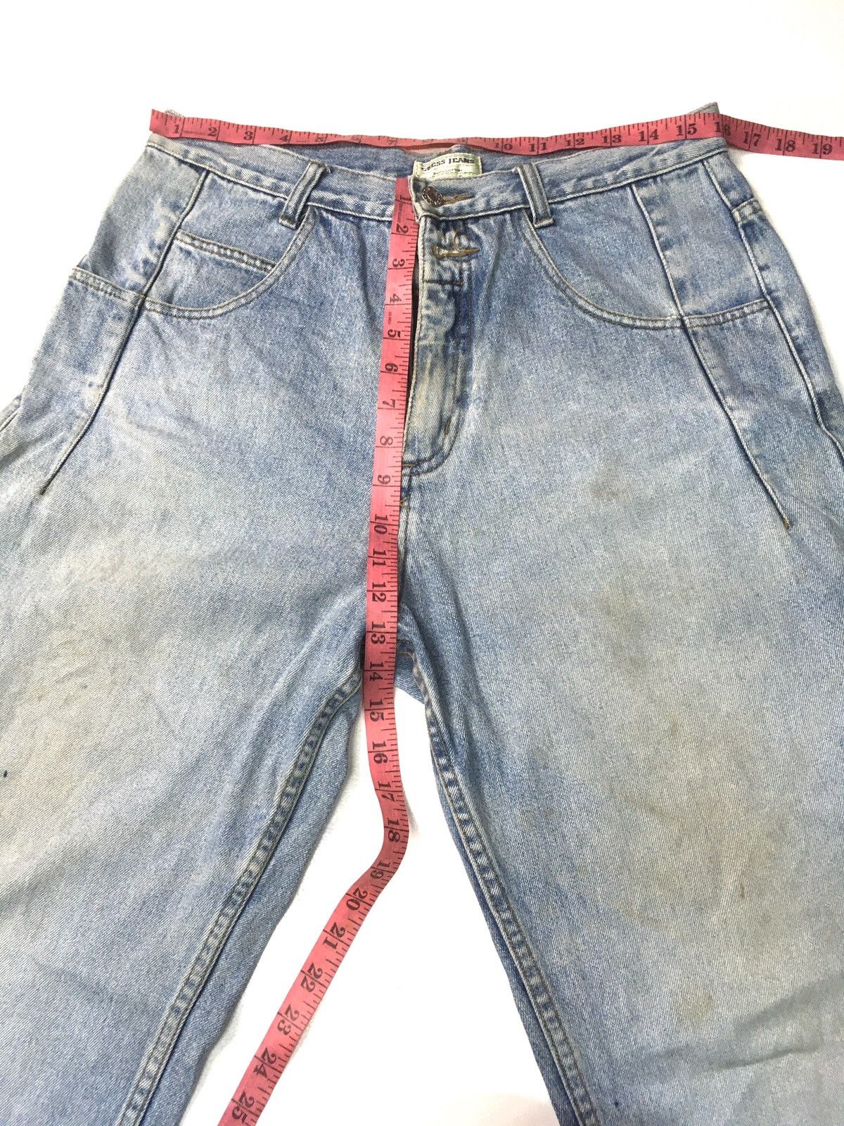 Guess × Vintage Vintage 80s rusty guess jeans distressed blue wash denim Size US 32 / EU 48 - 3 Thumbnail