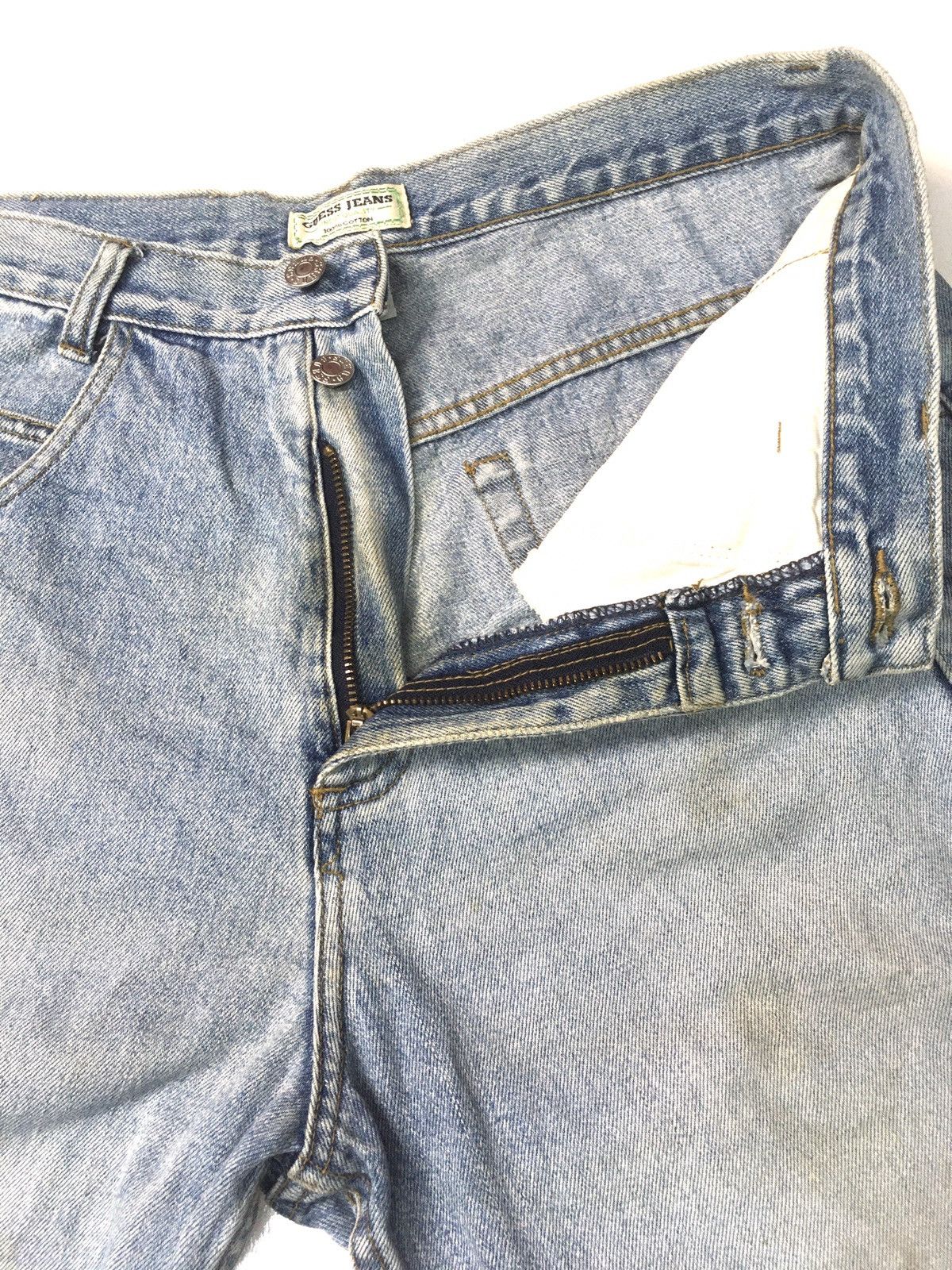 Guess × Vintage Vintage 80s rusty guess jeans distressed blue wash denim Size US 32 / EU 48 - 9 Thumbnail