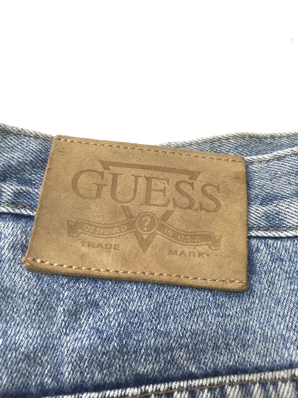 Guess × Vintage Vintage 80s rusty guess jeans distressed blue wash denim Size US 32 / EU 48 - 14 Thumbnail