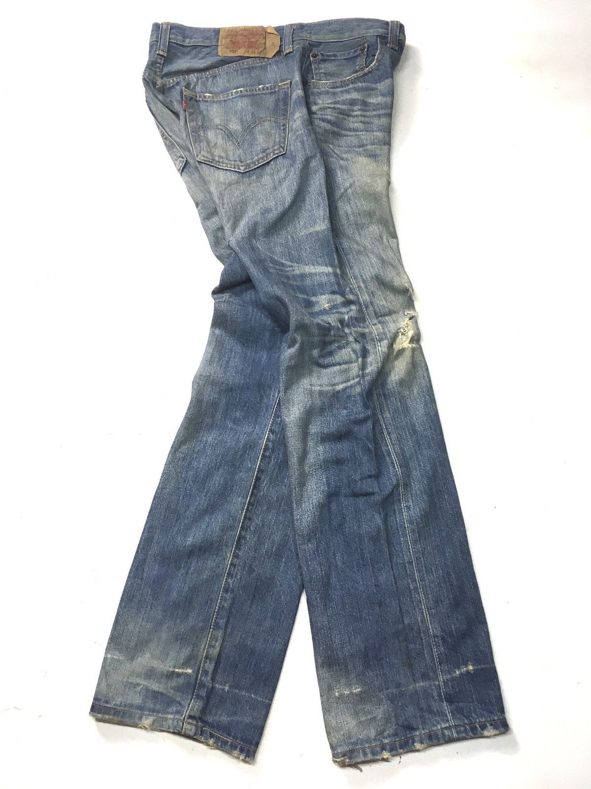 Japanese Brand × Levi's Vintage Levi’s lot 501 distressed denim japan Size US 32 / EU 48 - 6 Thumbnail