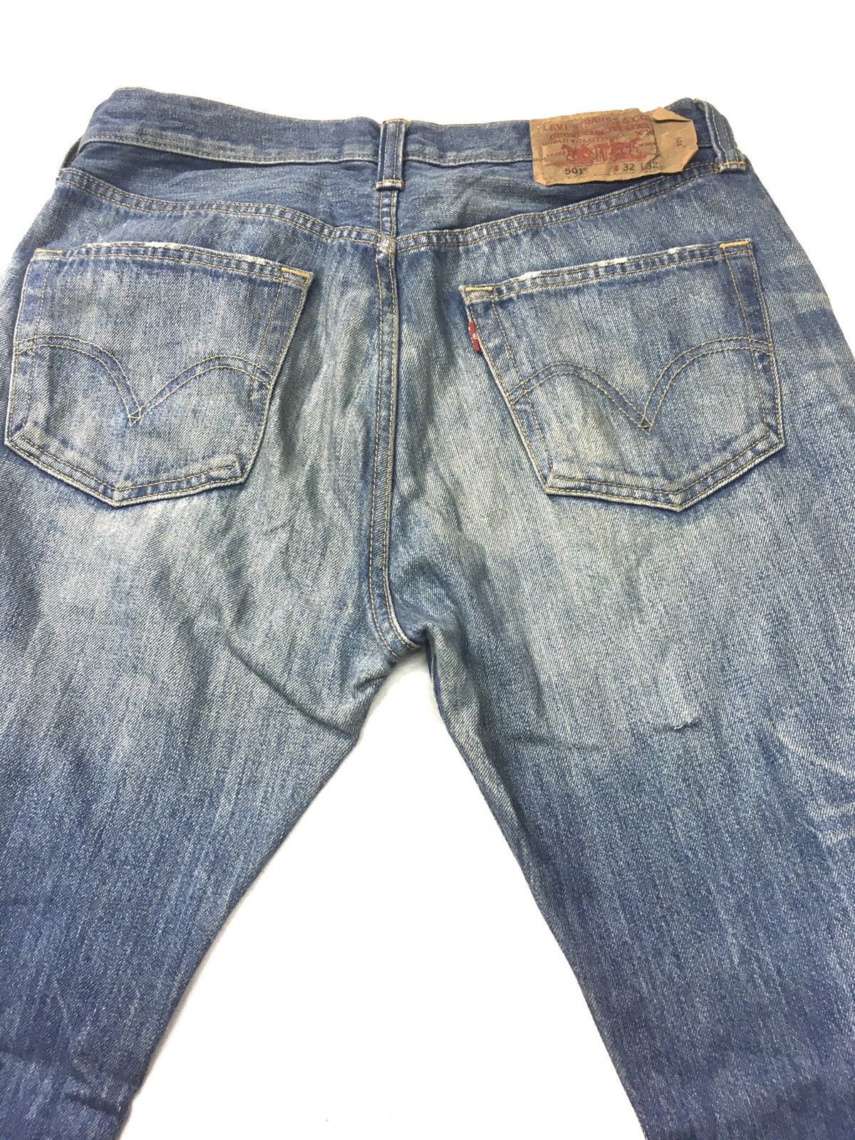 Japanese Brand × Levi's Vintage Levi’s lot 501 distressed denim japan Size US 32 / EU 48 - 8 Thumbnail