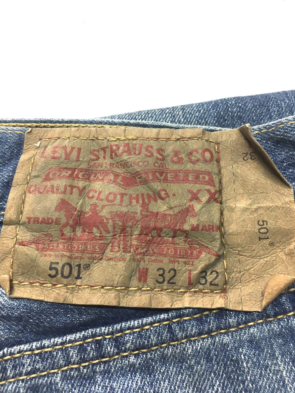Japanese Brand × Levi's Vintage Levi’s lot 501 distressed denim japan Size US 32 / EU 48 - 19 Thumbnail