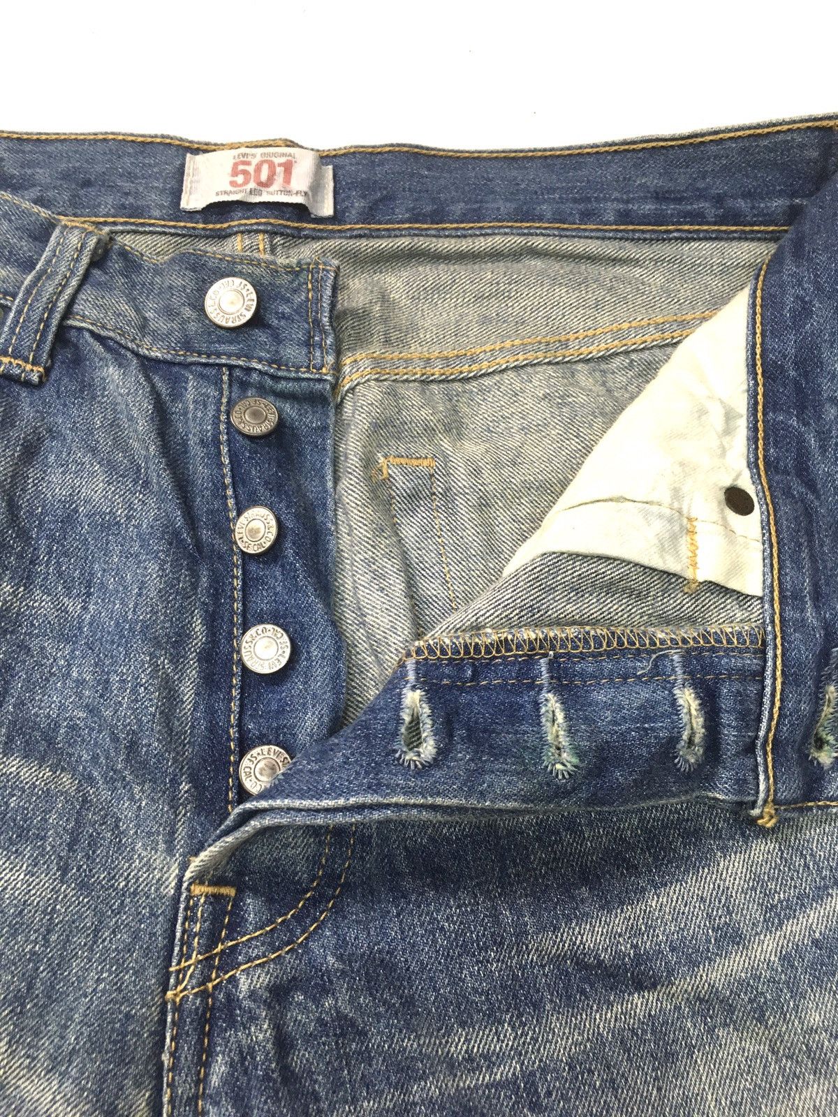 Japanese Brand × Levi's Vintage Levi’s lot 501 distressed denim japan Size US 32 / EU 48 - 13 Thumbnail