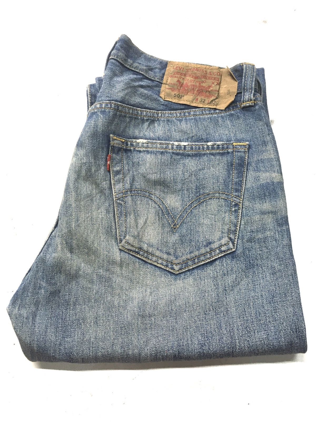 Japanese Brand × Levi's Vintage Levi’s lot 501 distressed denim japan Size US 32 / EU 48 - 1 Thumbnail