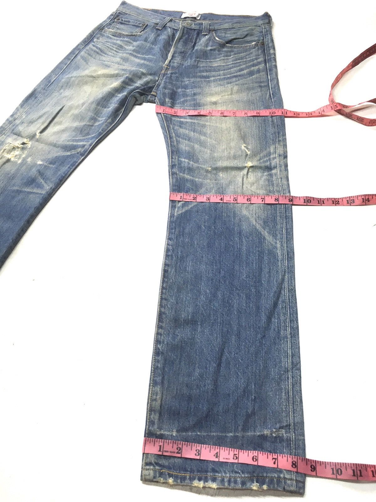 Japanese Brand × Levi's Vintage Levi’s lot 501 distressed denim japan Size US 32 / EU 48 - 4 Thumbnail