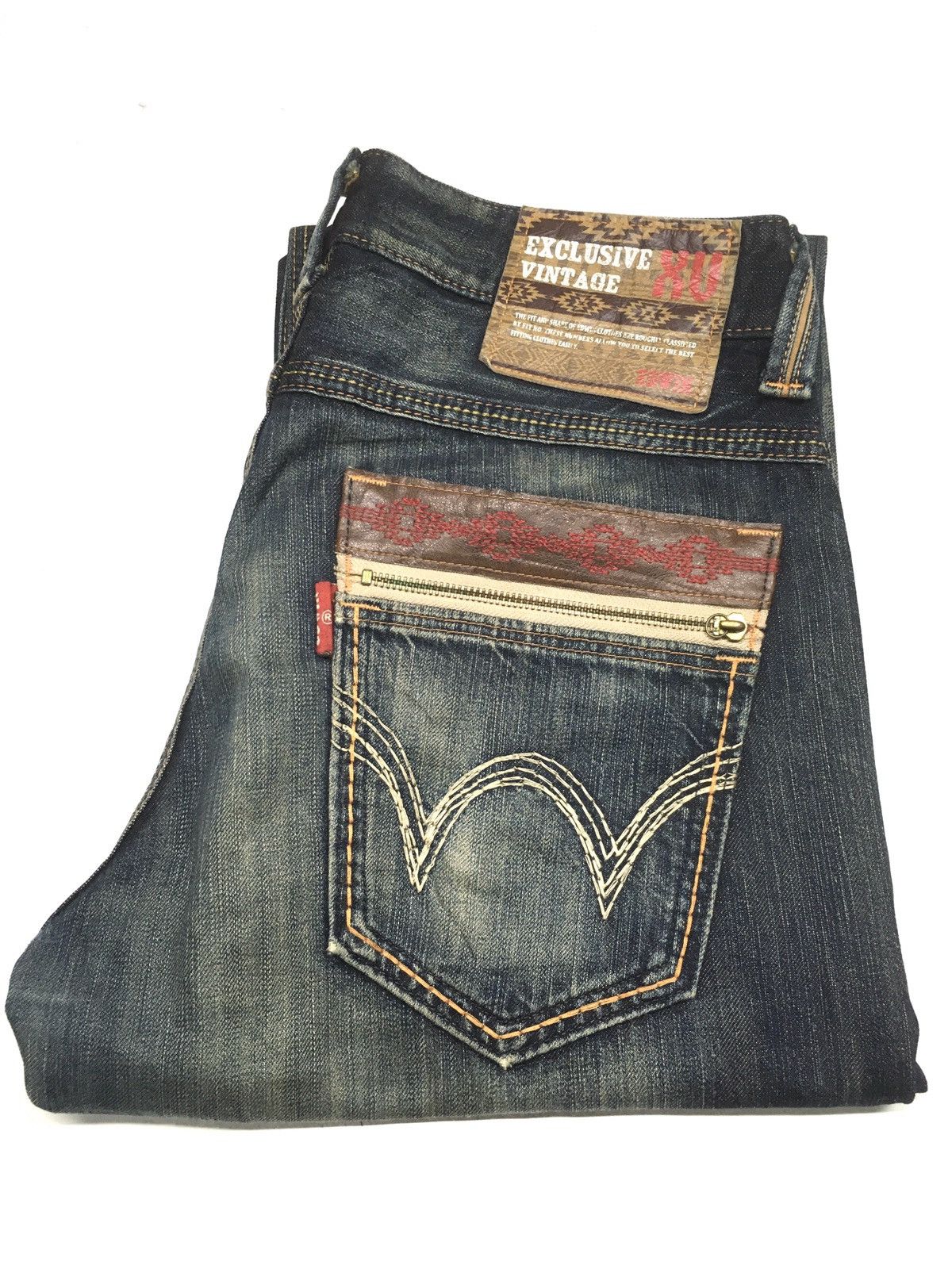 Edwin × Vintage VINTAGE RUSTY Edwin XV exclusive vintage distressed denim Size US 32 / EU 48 - 1 Thumbnail