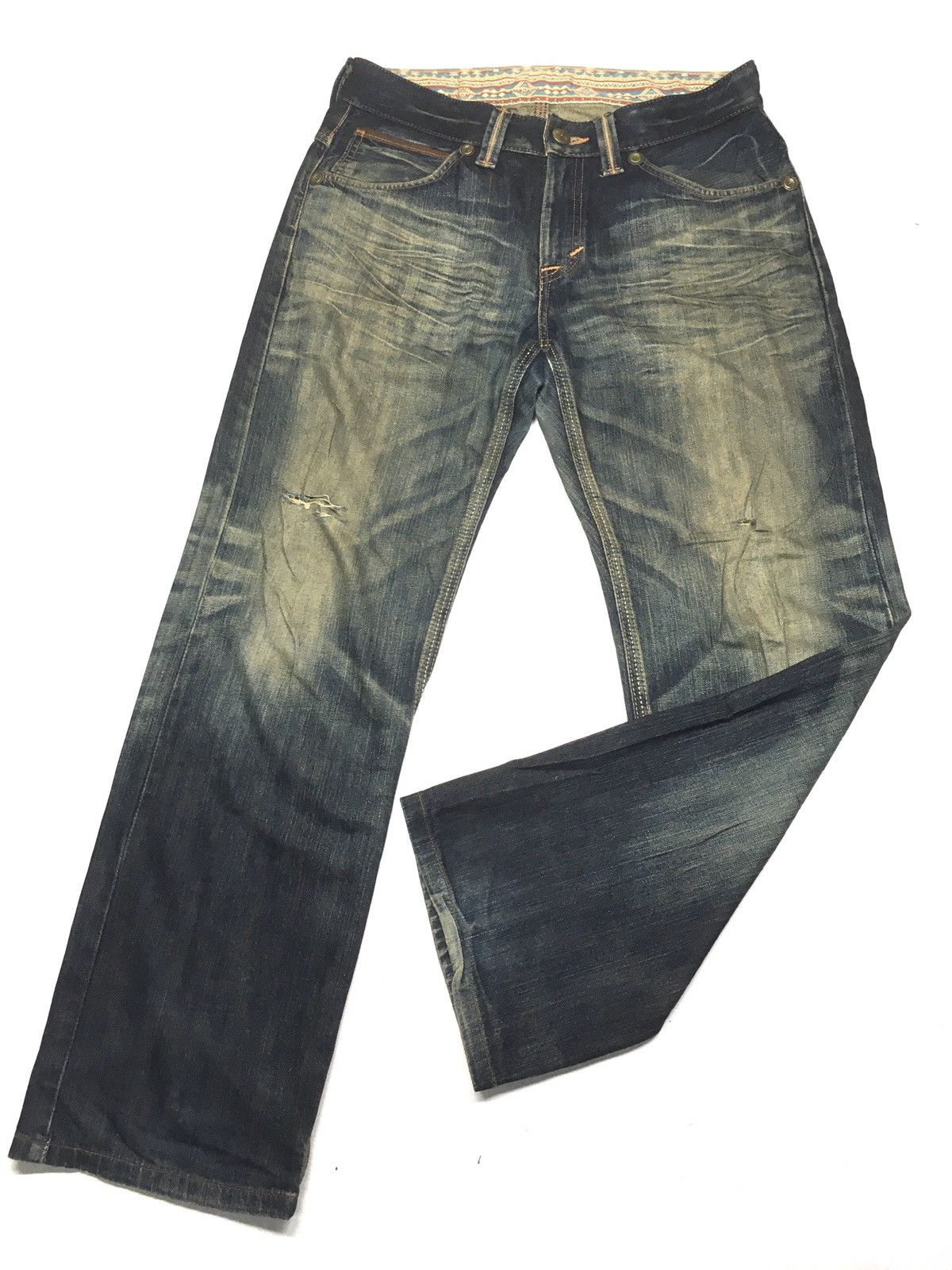 Edwin × Vintage VINTAGE RUSTY Edwin XV exclusive vintage distressed denim Size US 32 / EU 48 - 12 Thumbnail