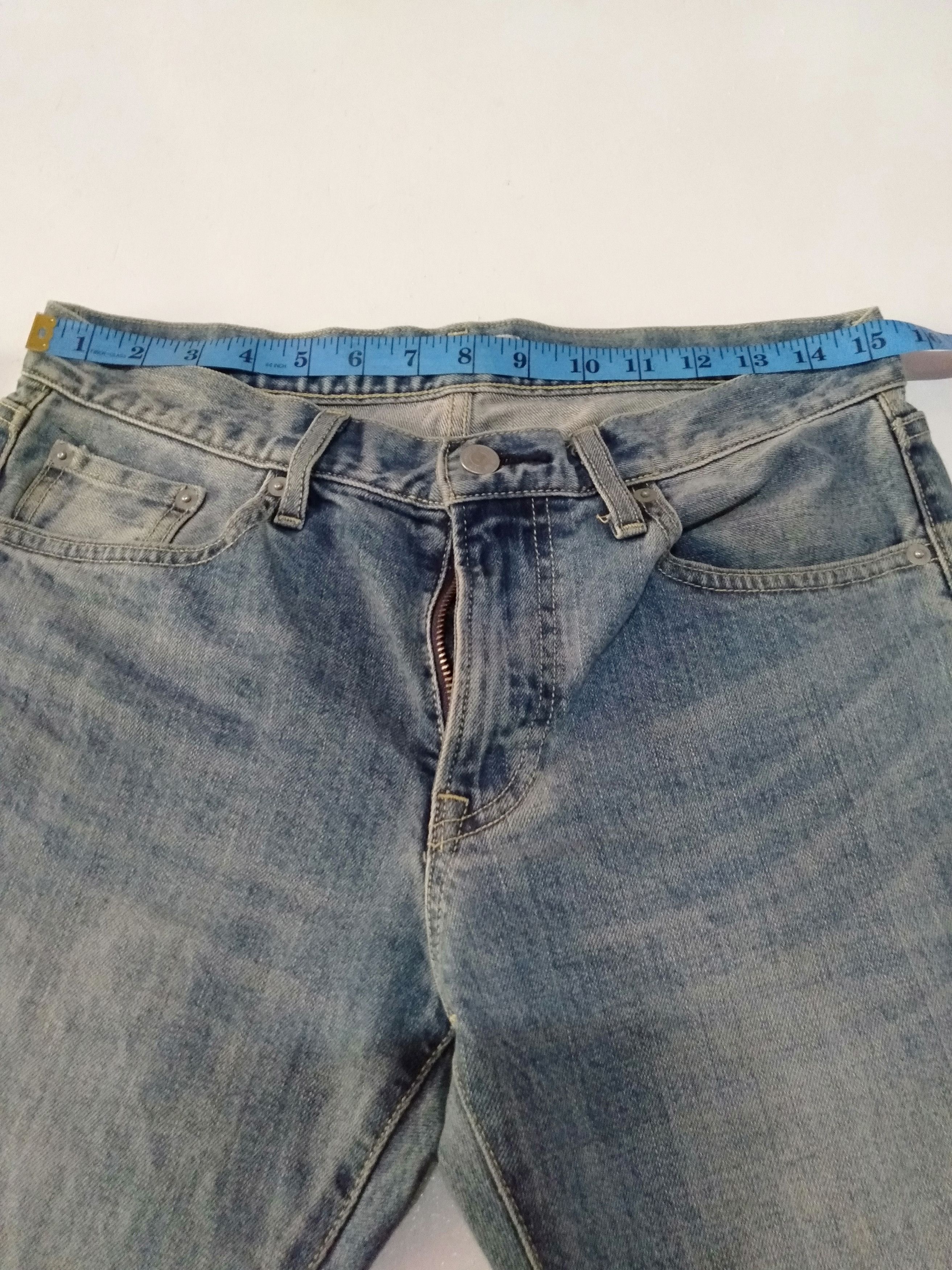 Japanese Brand × Uniqlo × Vintage vintage uniqlo selvedge slim straight blue wash denim Size US 29 - 3 Thumbnail