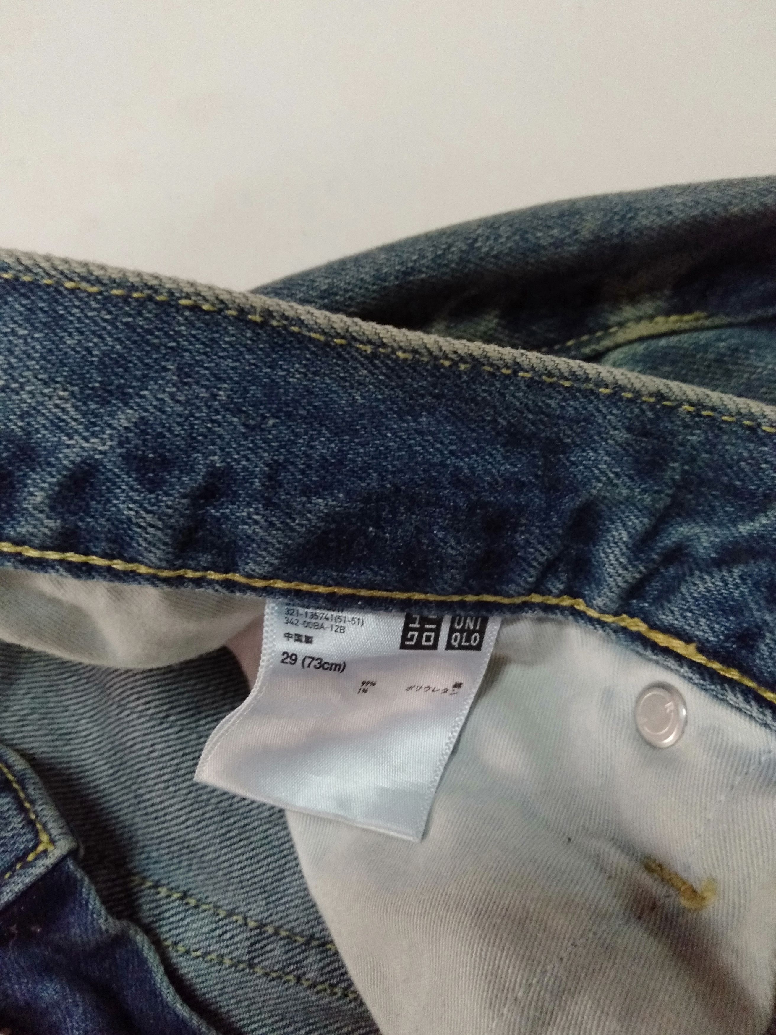 Japanese Brand × Uniqlo × Vintage vintage uniqlo selvedge slim straight blue wash denim Size US 29 - 7 Thumbnail