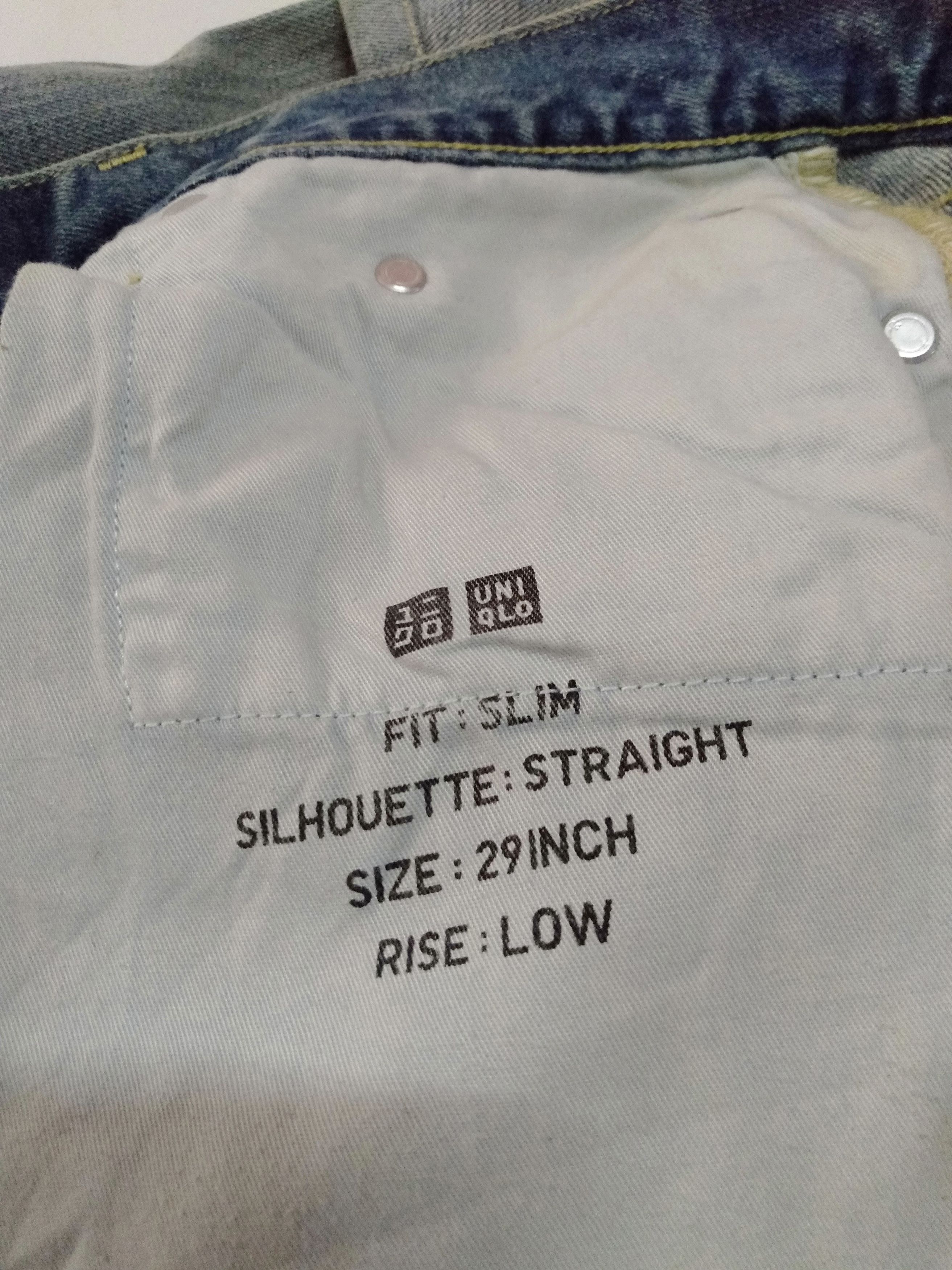 Japanese Brand × Uniqlo × Vintage vintage uniqlo selvedge slim straight blue wash denim Size US 29 - 8 Thumbnail