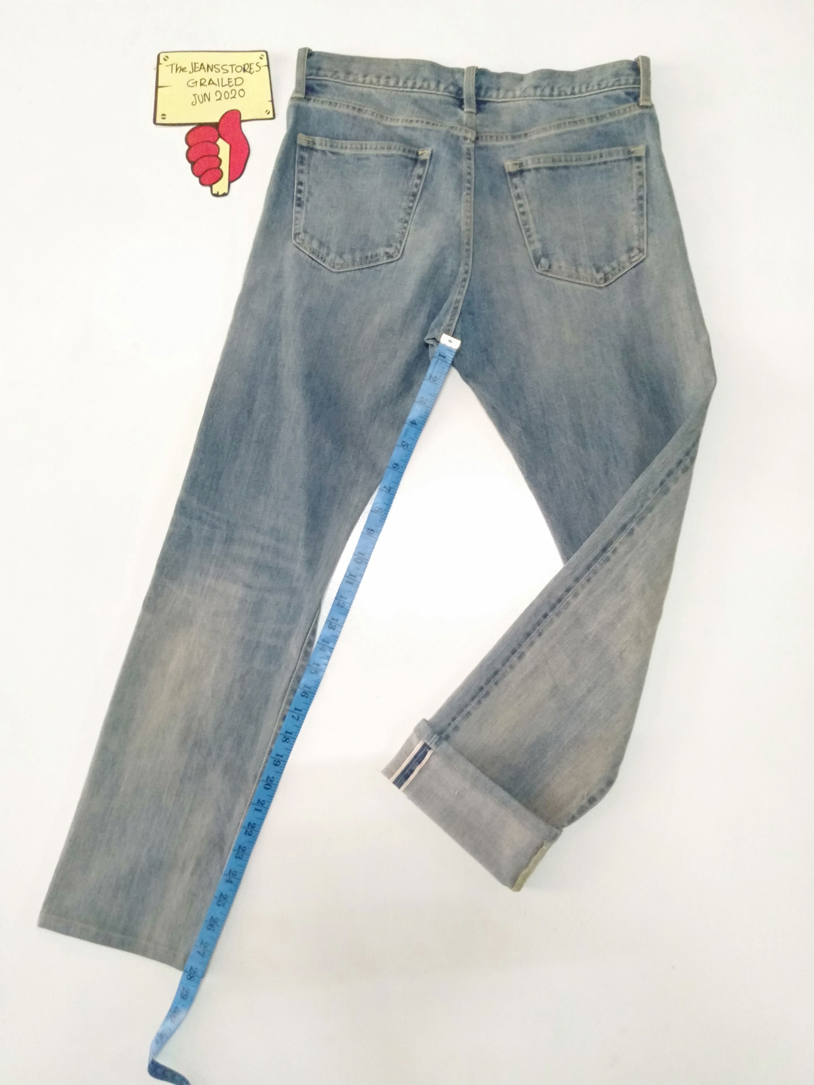 Japanese Brand × Uniqlo × Vintage vintage uniqlo selvedge slim straight blue wash denim Size US 29 - 1 Thumbnail