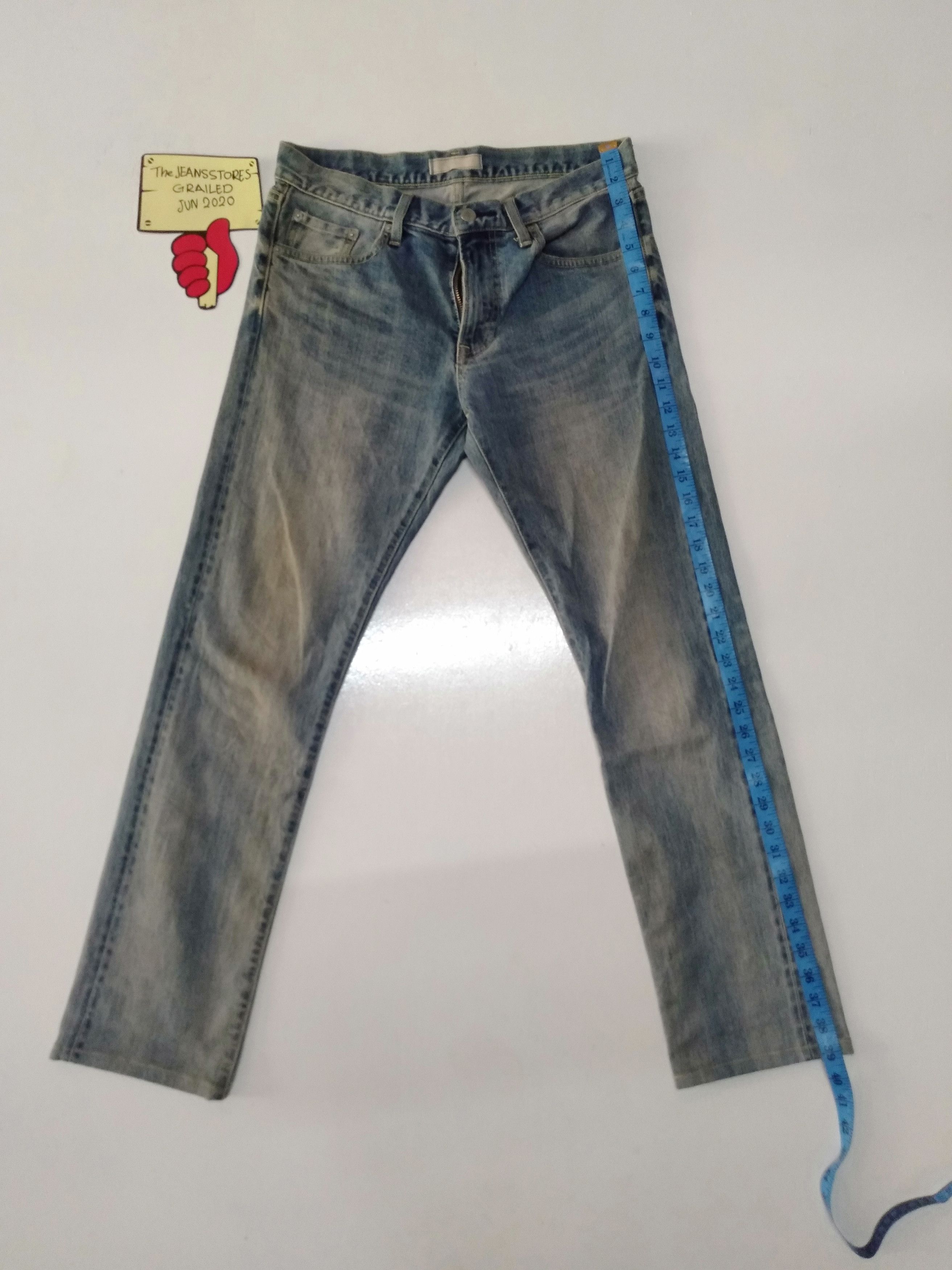 Japanese Brand × Uniqlo × Vintage vintage uniqlo selvedge slim straight blue wash denim Size US 29 - 2 Thumbnail