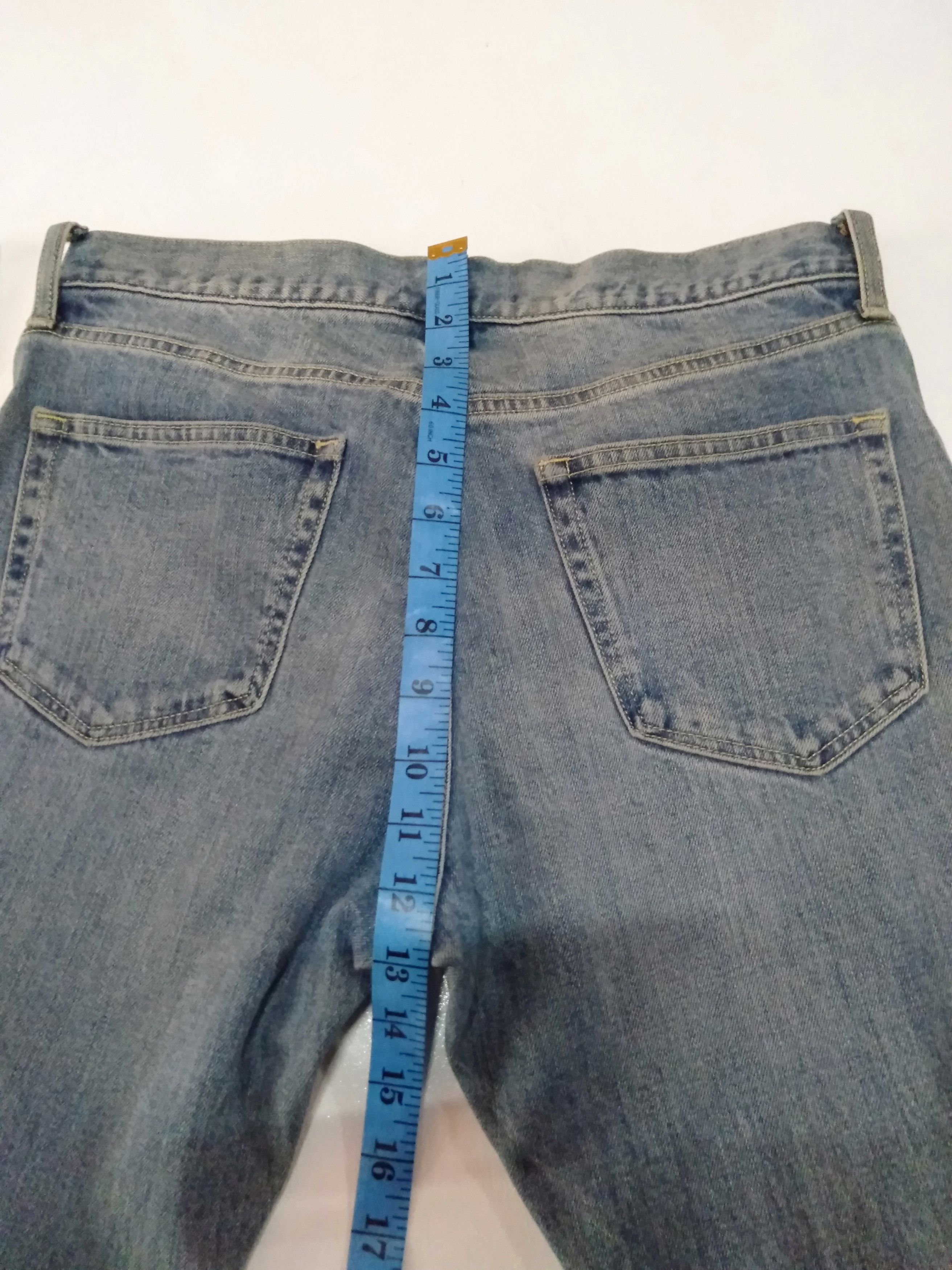 Japanese Brand × Uniqlo × Vintage vintage uniqlo selvedge slim straight blue wash denim Size US 29 - 4 Thumbnail