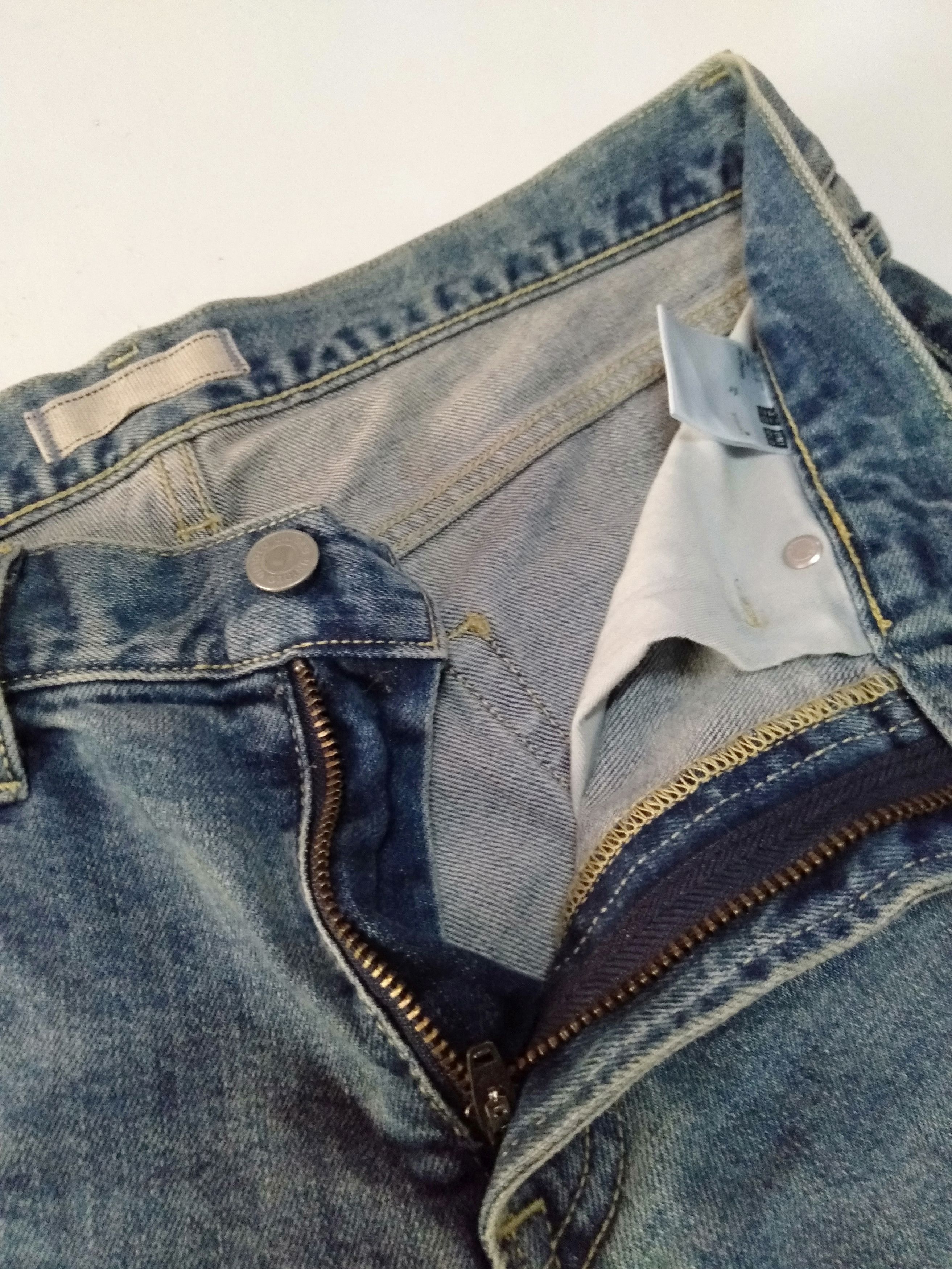 Japanese Brand × Uniqlo × Vintage vintage uniqlo selvedge slim straight blue wash denim Size US 29 - 5 Thumbnail