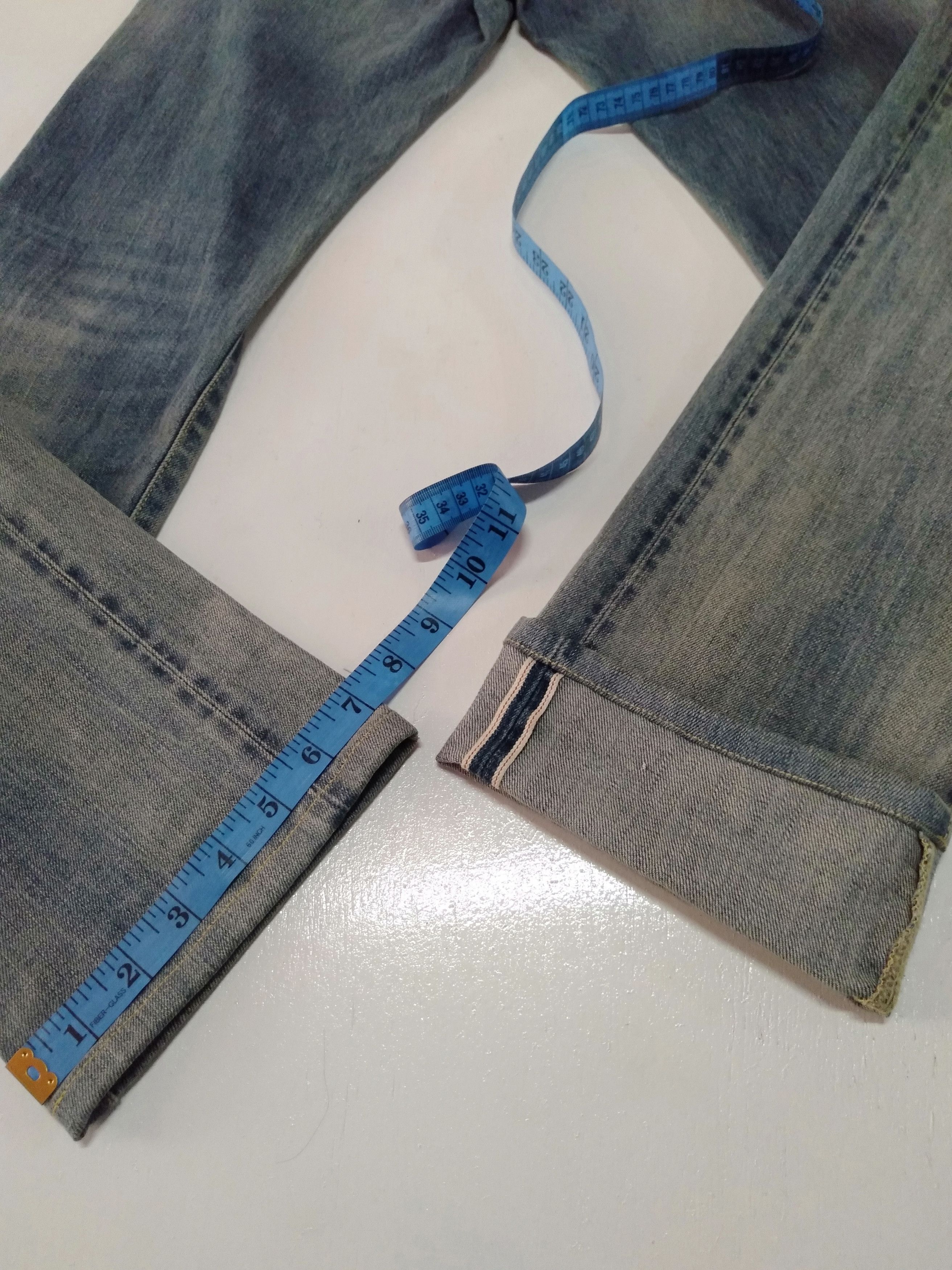 Japanese Brand × Uniqlo × Vintage vintage uniqlo selvedge slim straight blue wash denim Size US 29 - 6 Thumbnail