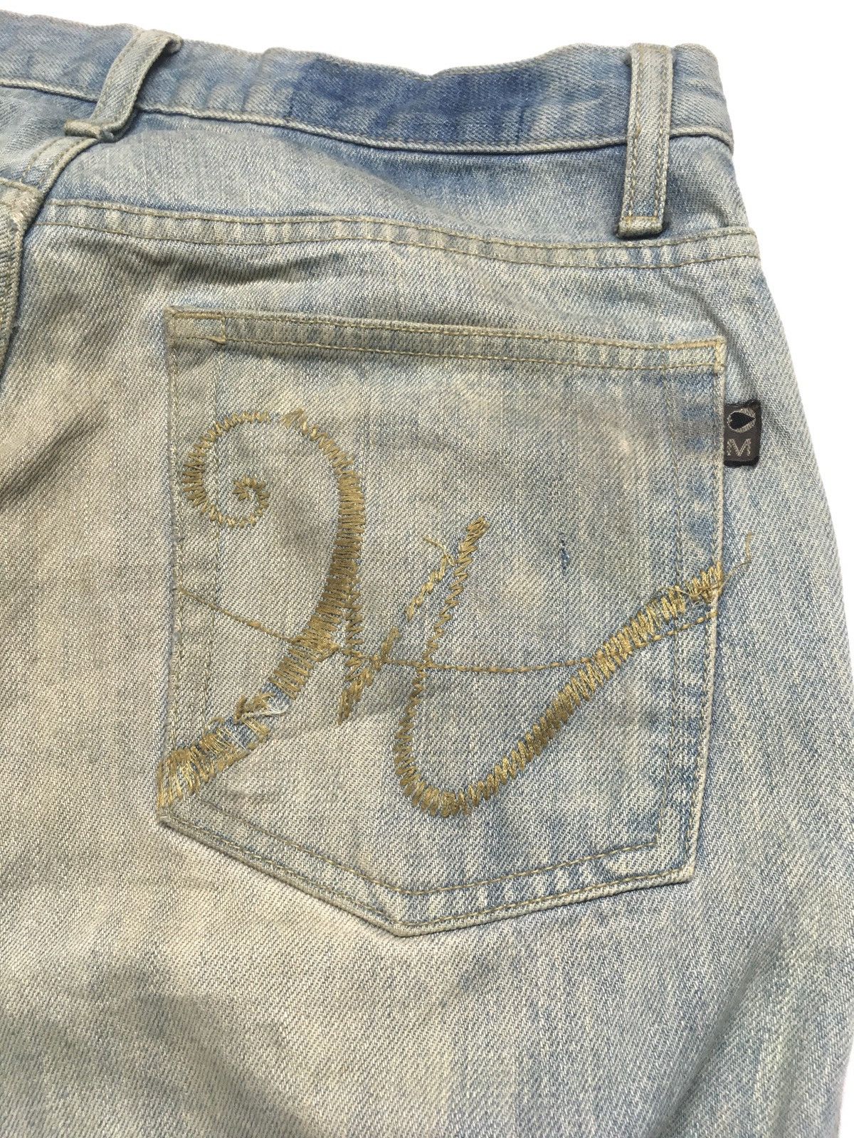 Designer × Morgan Homme × Vintage Vintage Morgan homme rusty blue wash distressed denim Size US 30 / EU 46 - 10 Thumbnail