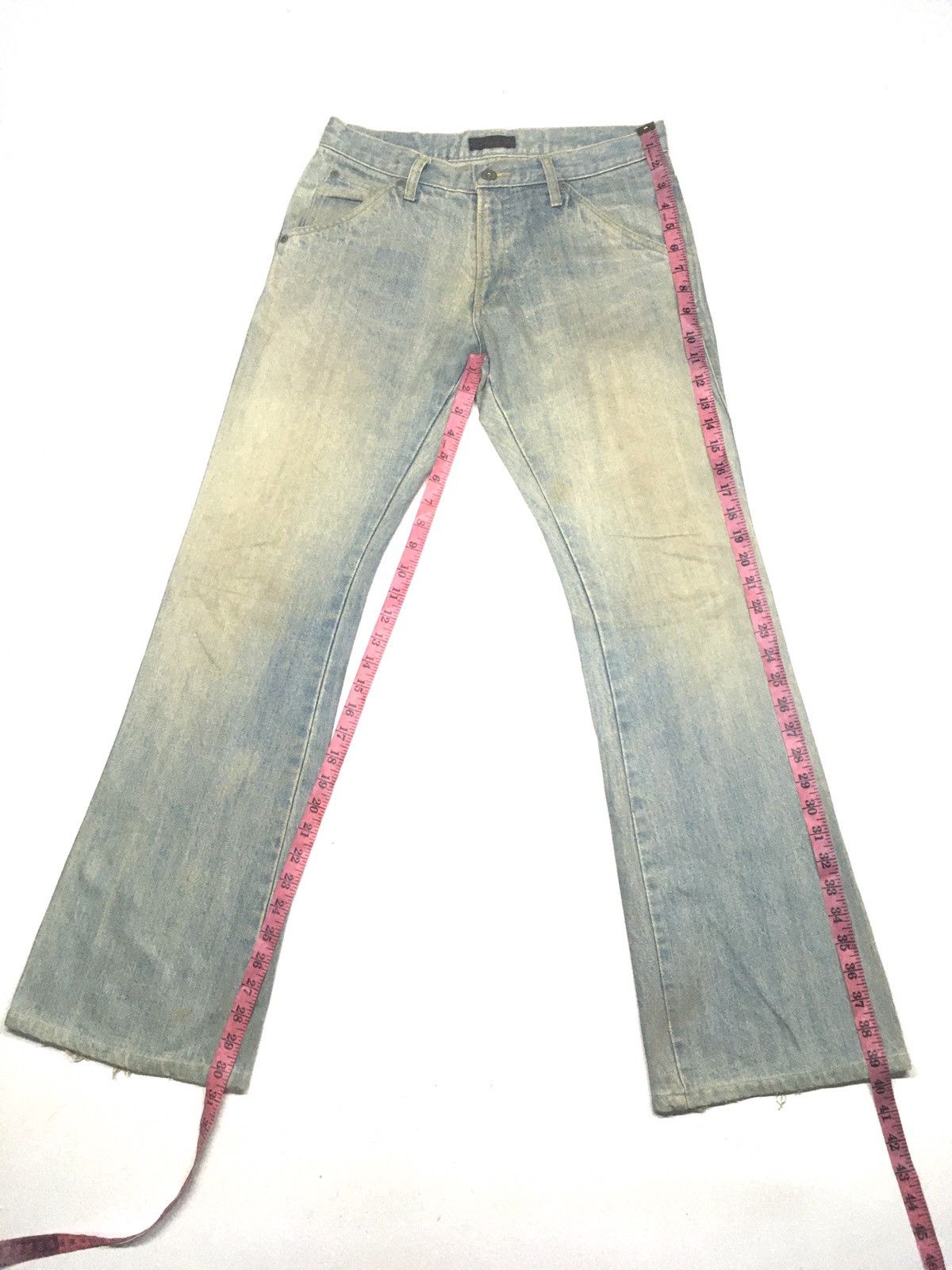 Designer × Morgan Homme × Vintage Vintage Morgan homme rusty blue wash distressed denim Size US 30 / EU 46 - 2 Thumbnail